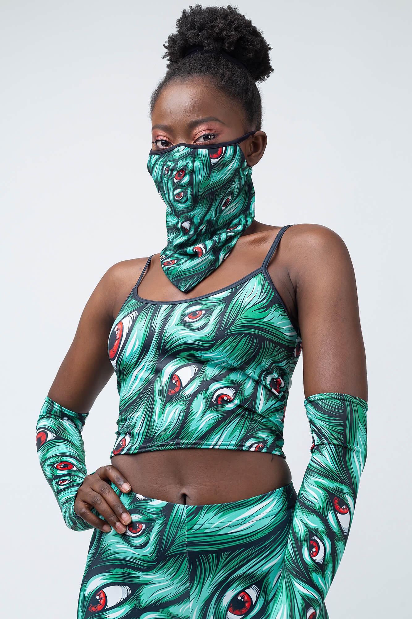 I See You Green Bandana Set