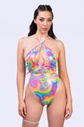 Rainbow Fairytale Halter Bodysuit