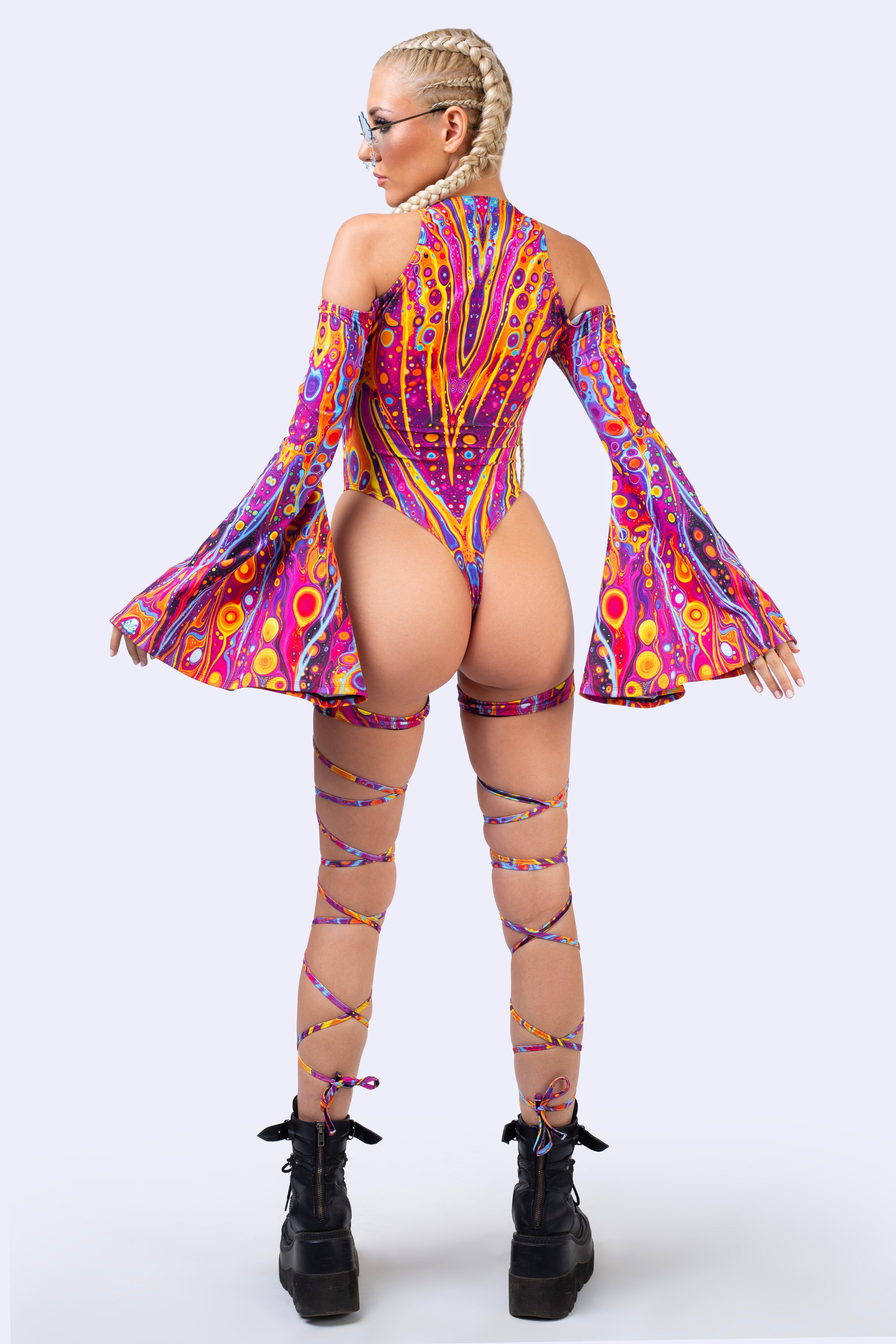 Venom Bloom Keyhole Bandeau Bodysuit