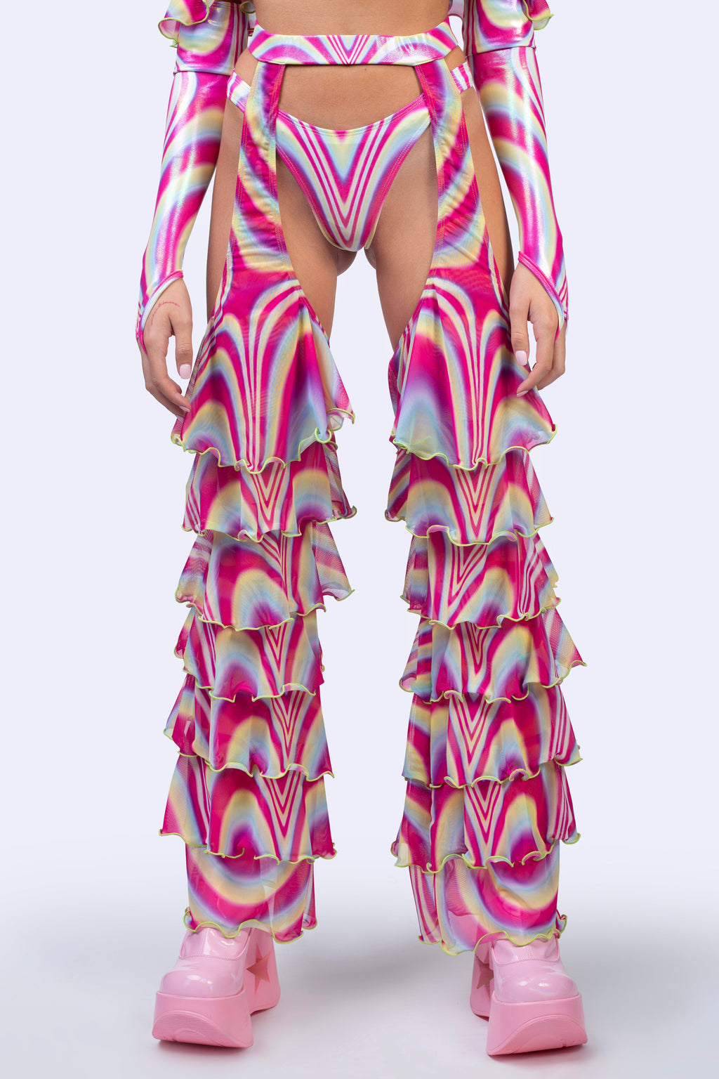 Spiral Tease Ruffle Set