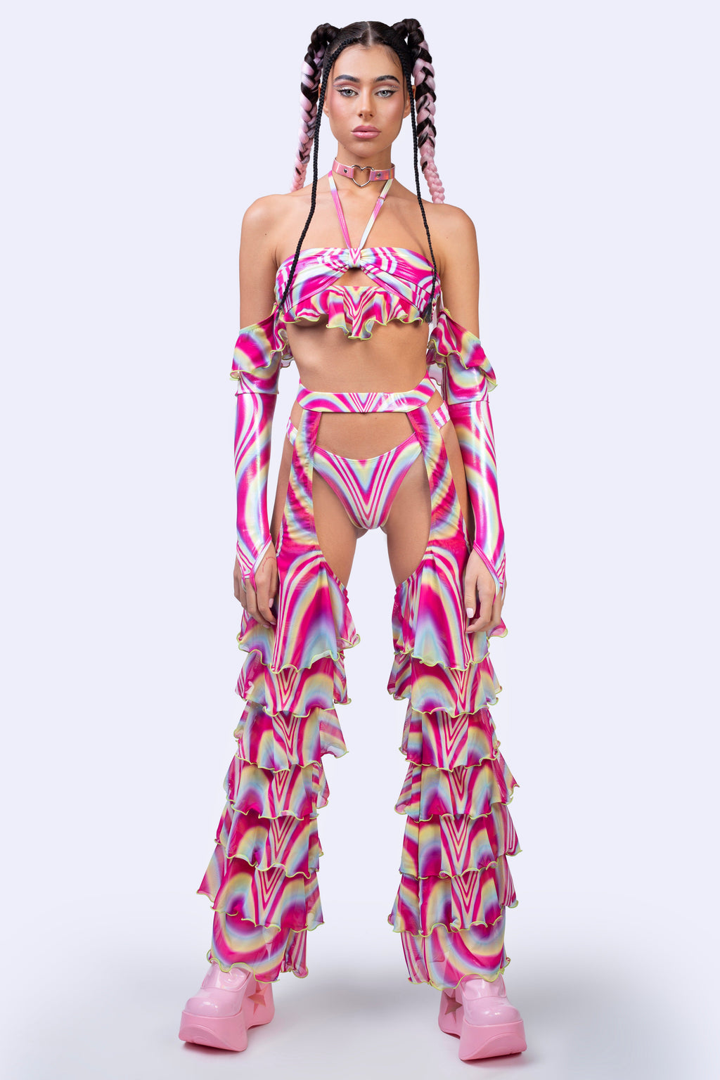 Spiral Tease Ruffle Chaps