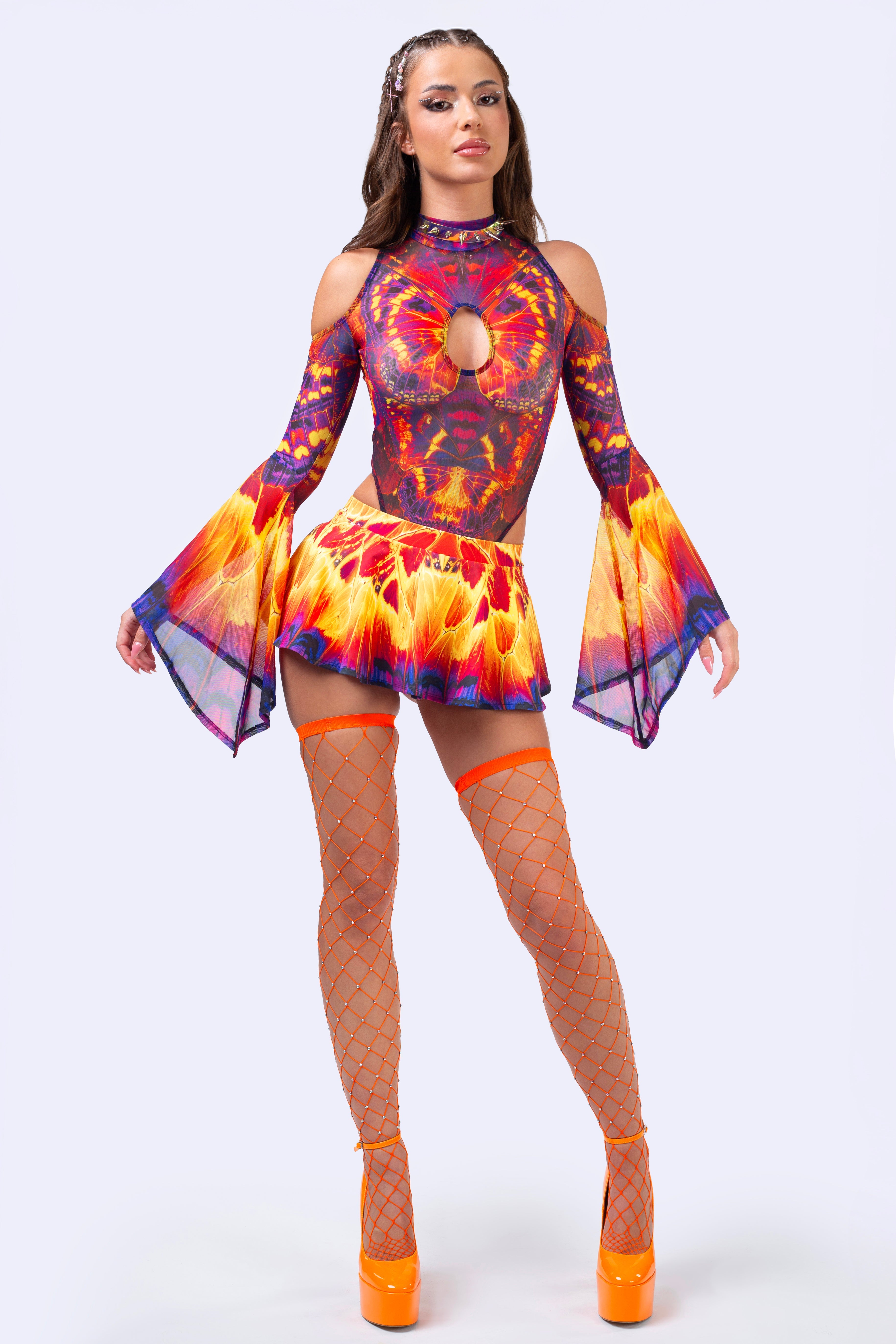 Solar Bloom Micro Skirt