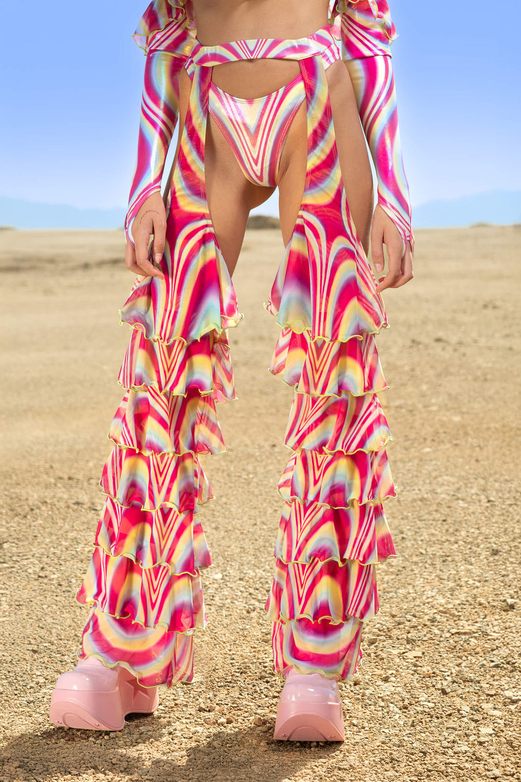 Spiral Tease Ruffle Chaps
