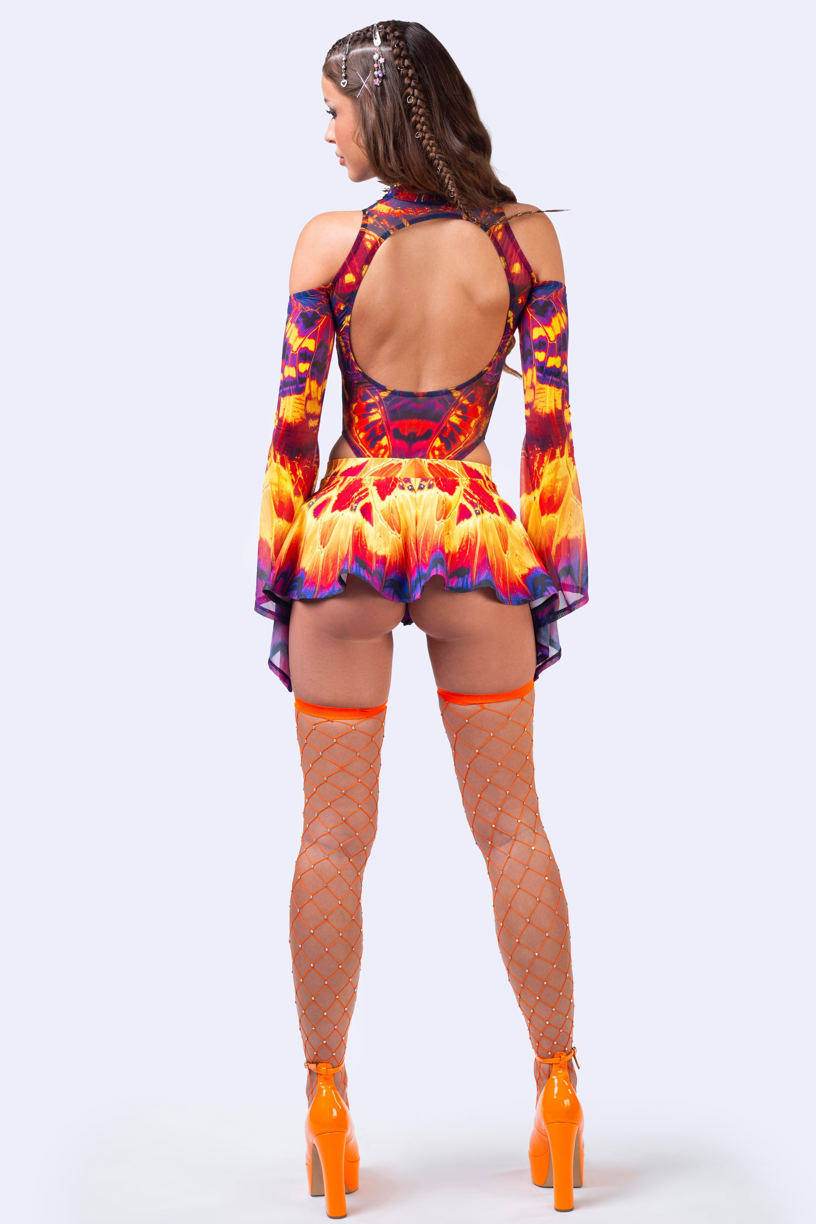 Solar Bloom Micro Skirt