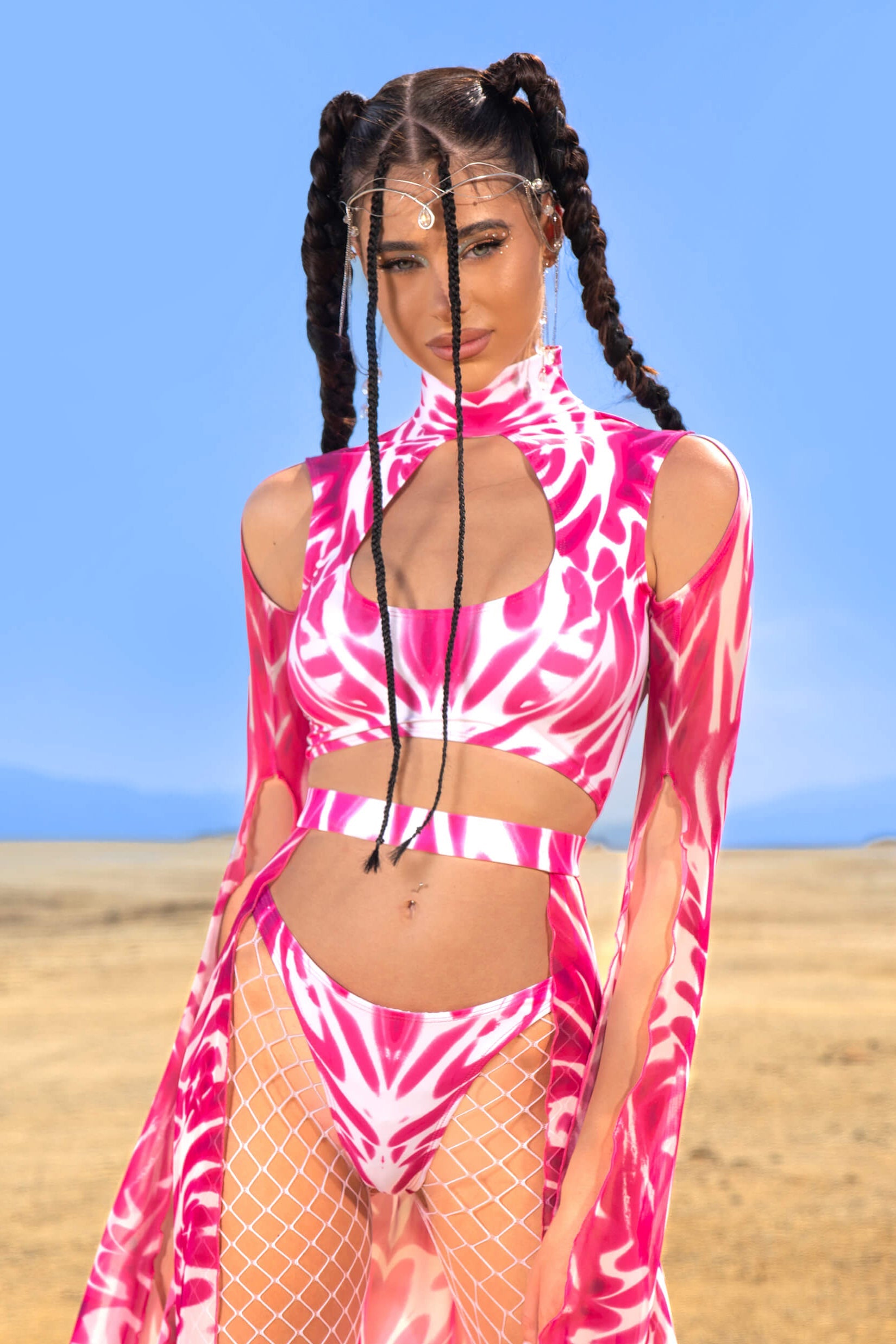 Bubblegum Heat Maxi Sleeve Top
