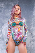 Bedouin White Mesh Bodysuit