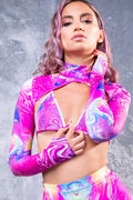 Candy Flip 2 Piece Shrug Top