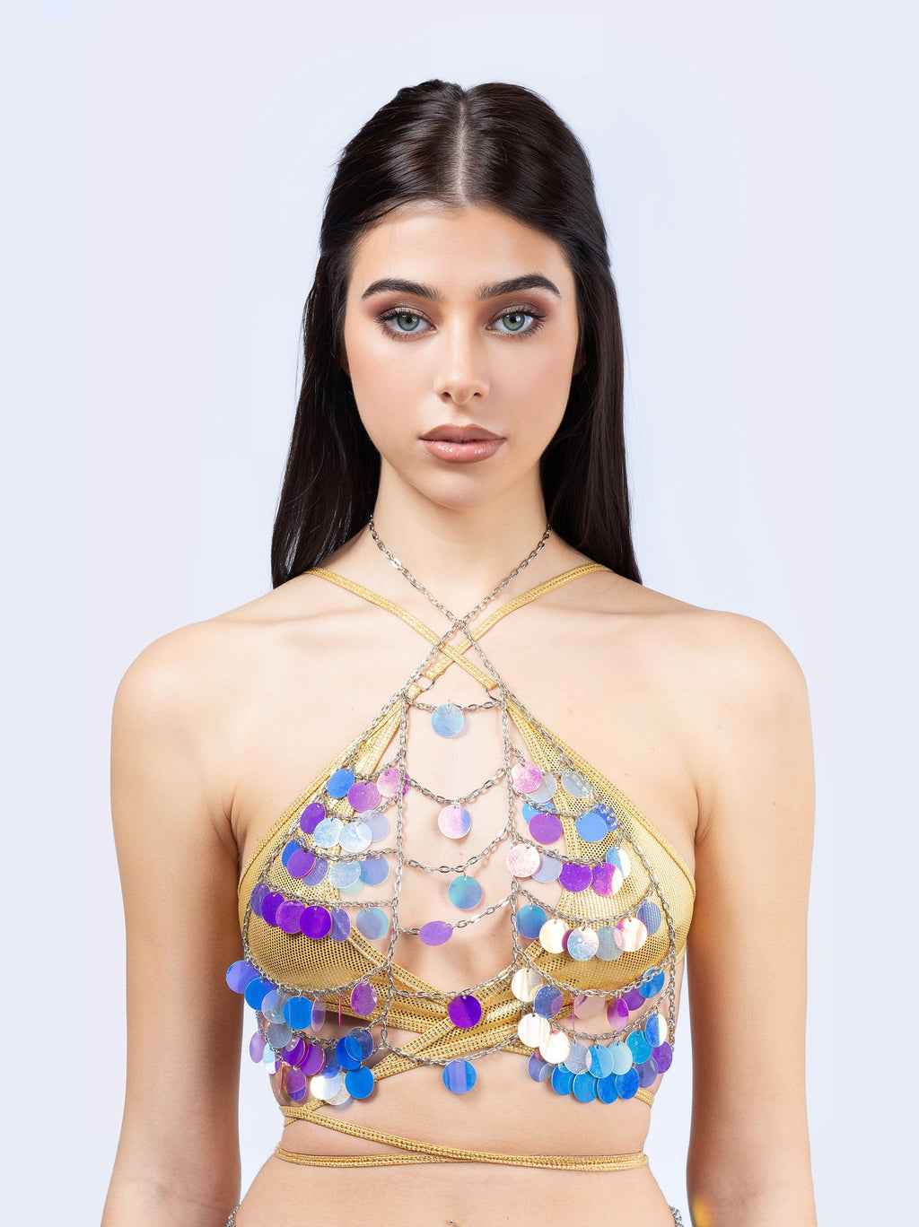 Aurora Links Sequin Top