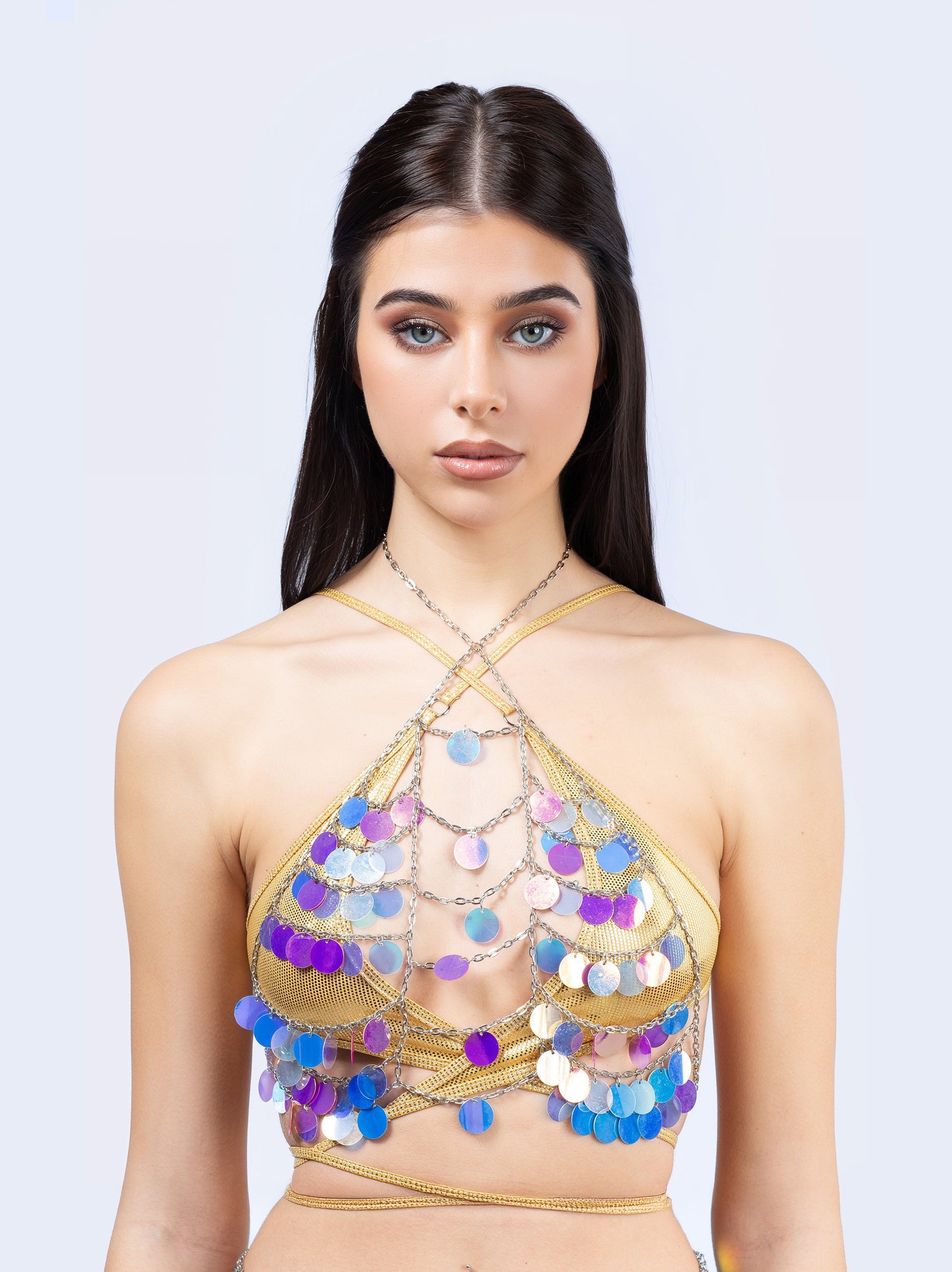 Aurora Links Sequin Top
