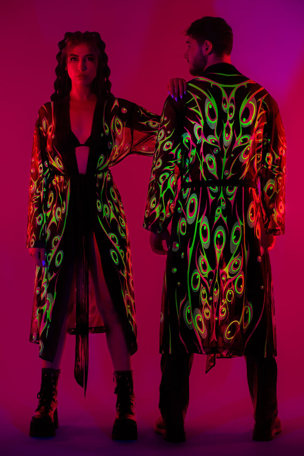 Disrupted Vision Unisex Mesh Robe