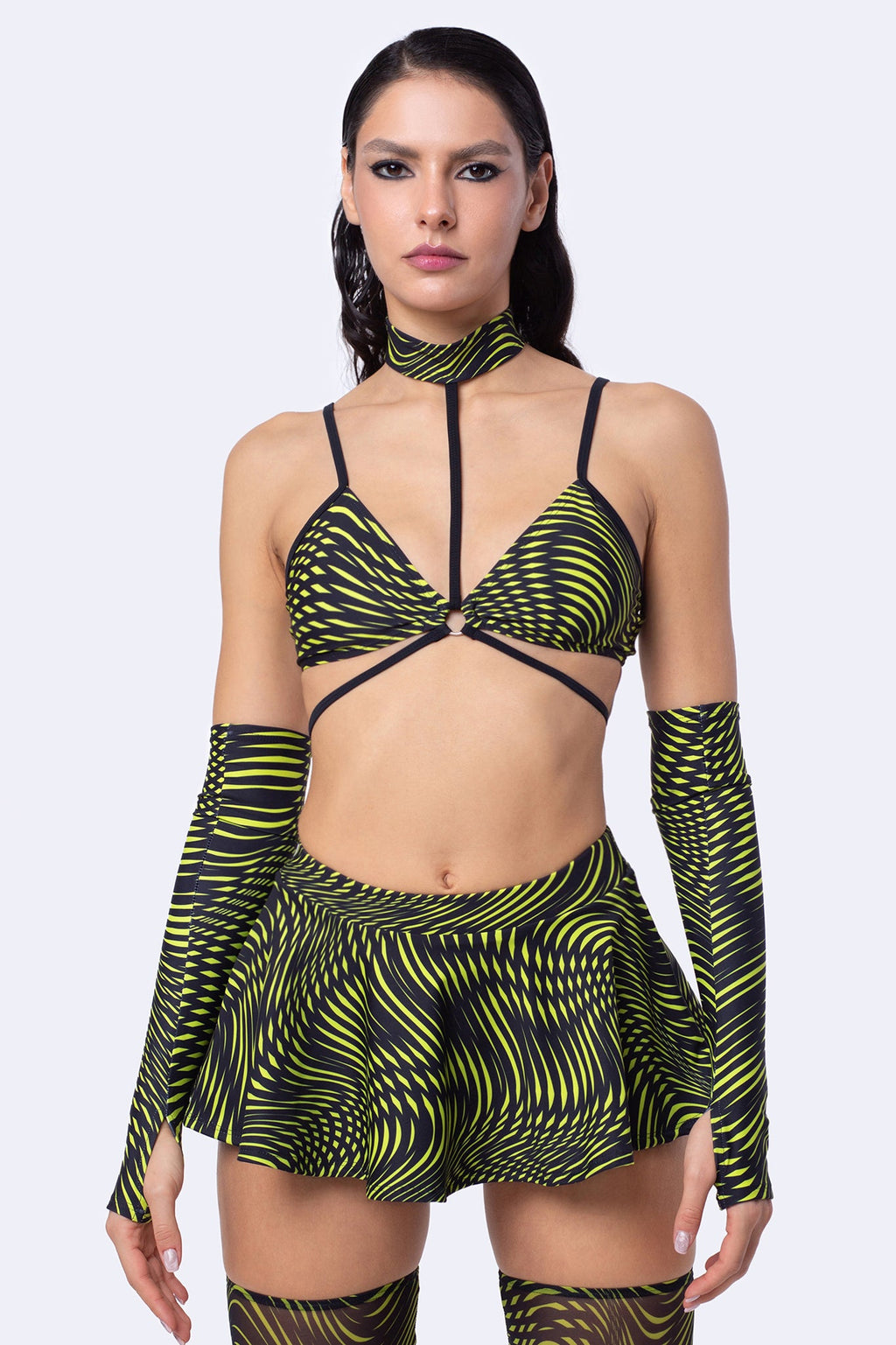 The Other Side Strappy Triangle Top