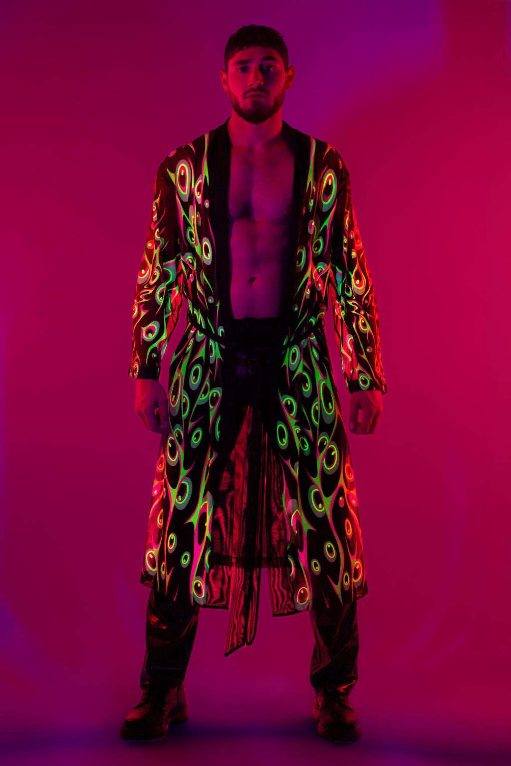 Disrupted Vision Unisex Mesh Robe