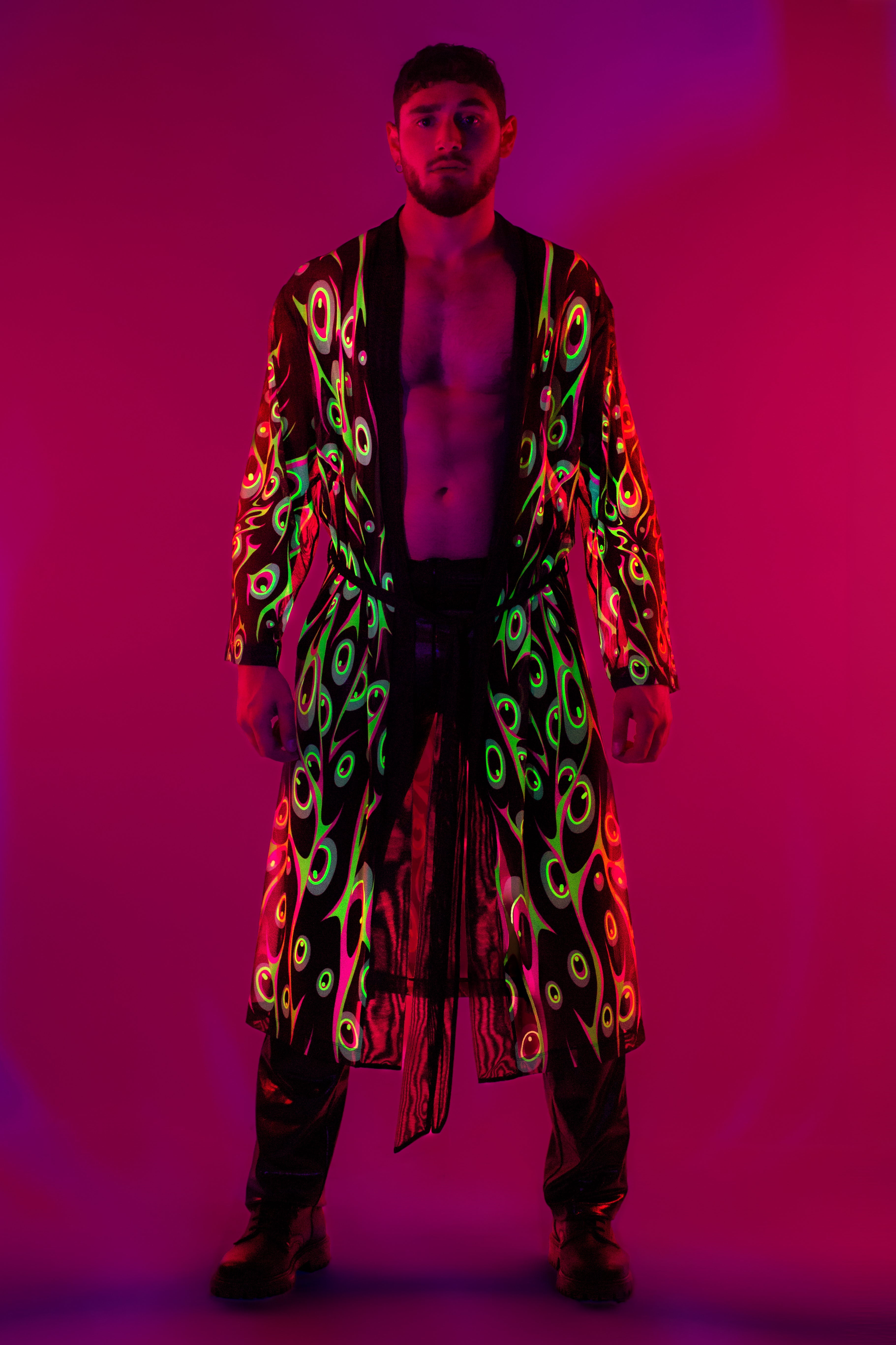 Disrupted Vision Unisex Mesh Robe