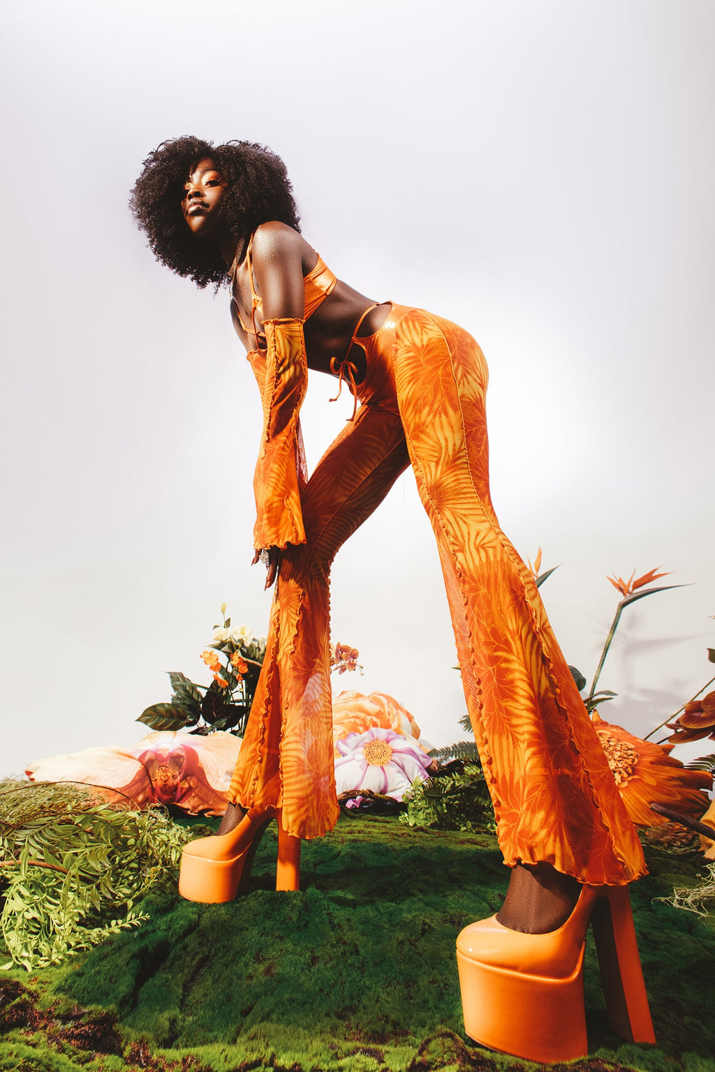 Citrine Bikini Bell Bottoms Pants