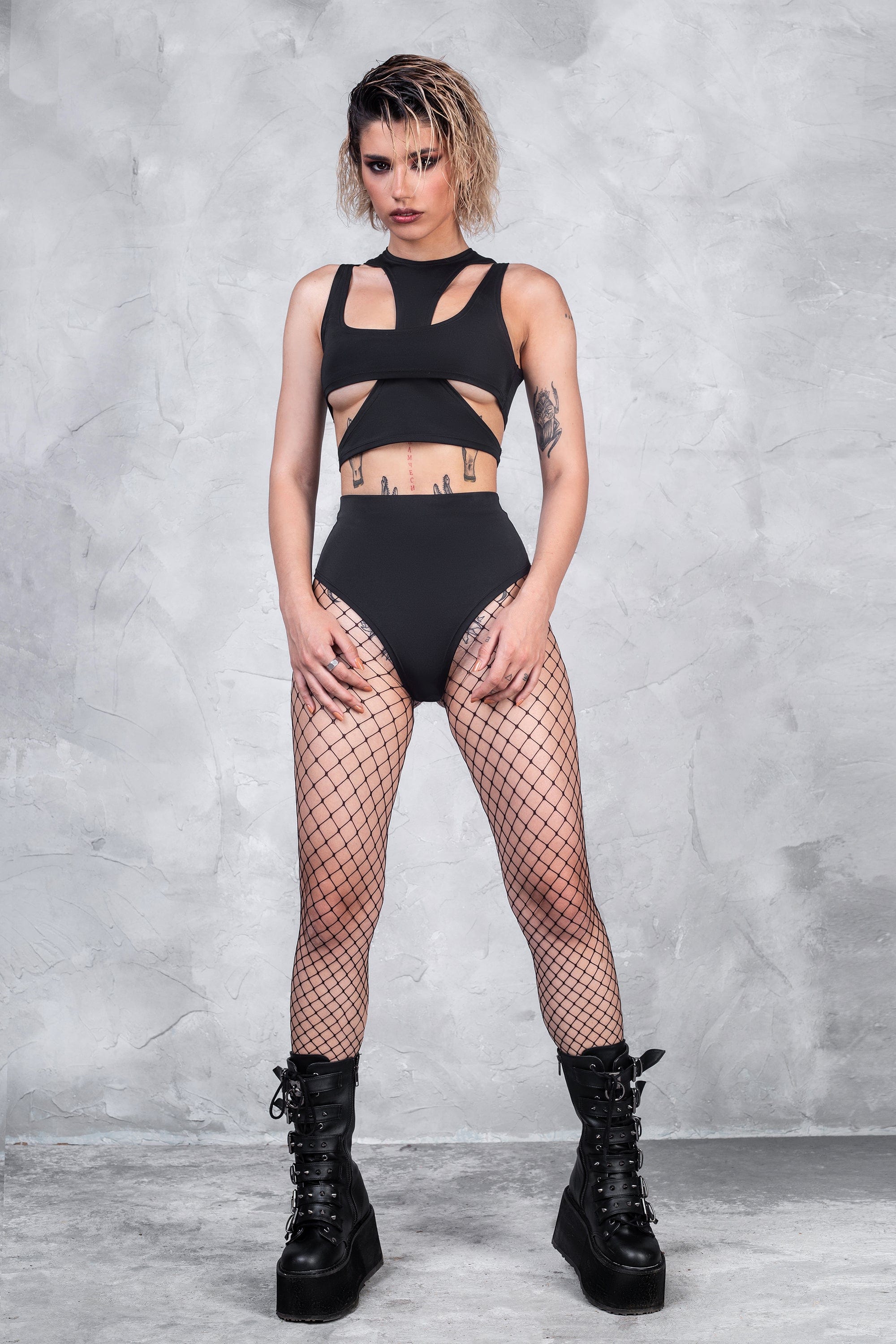 Back To Black Leveled Crop Top