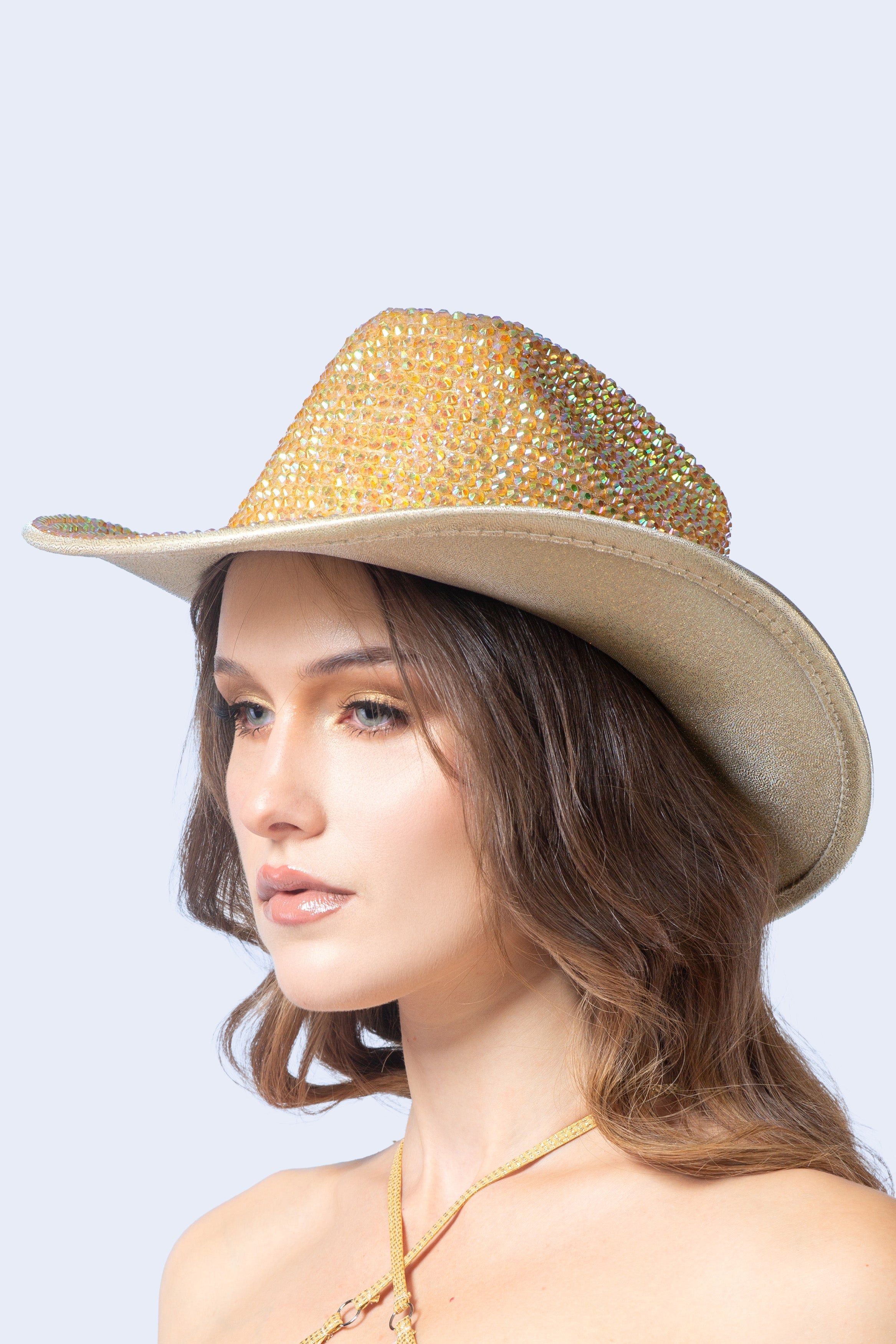 Howdy Gold Bedazzeled Cowboy Hat