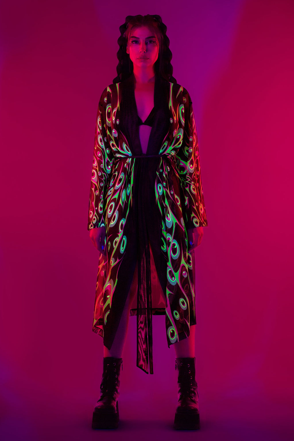 Disrupted Vision Unisex Mesh Robe