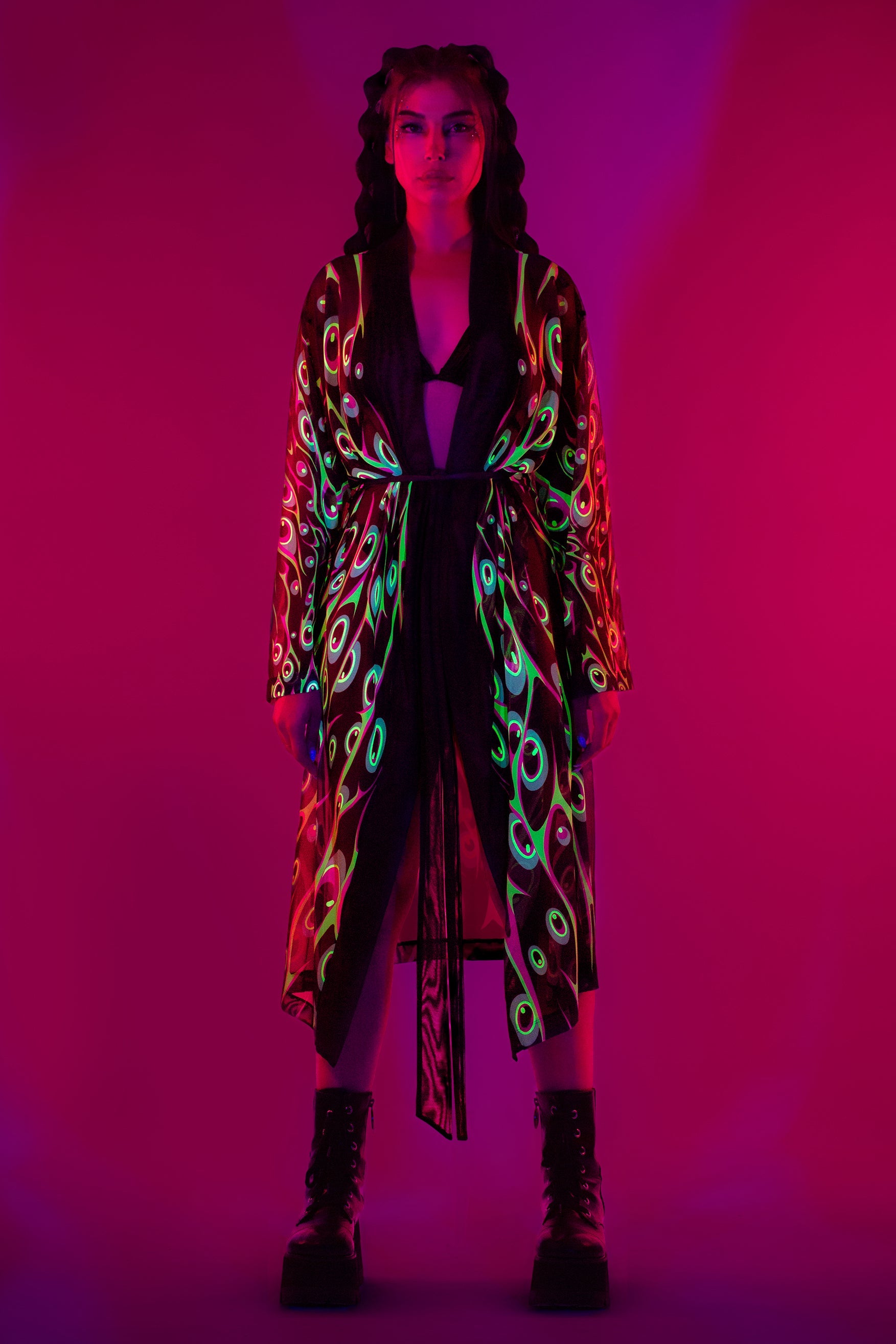 Disrupted Vision Unisex Mesh Robe