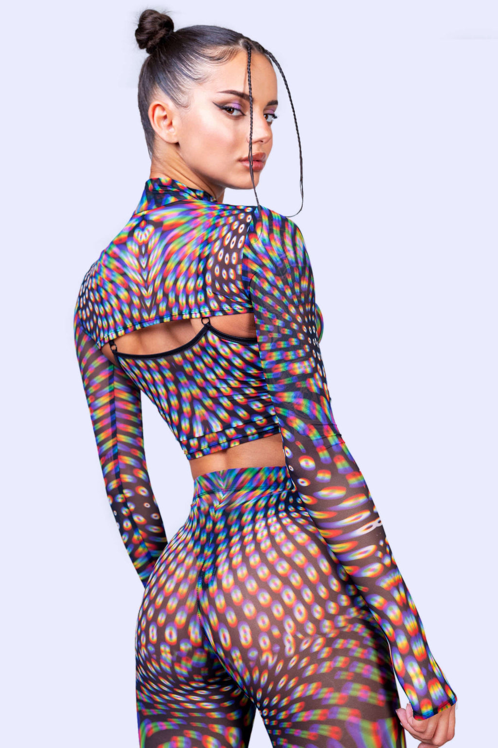 Pulsar Mesh 2 Pieces Shrug Set