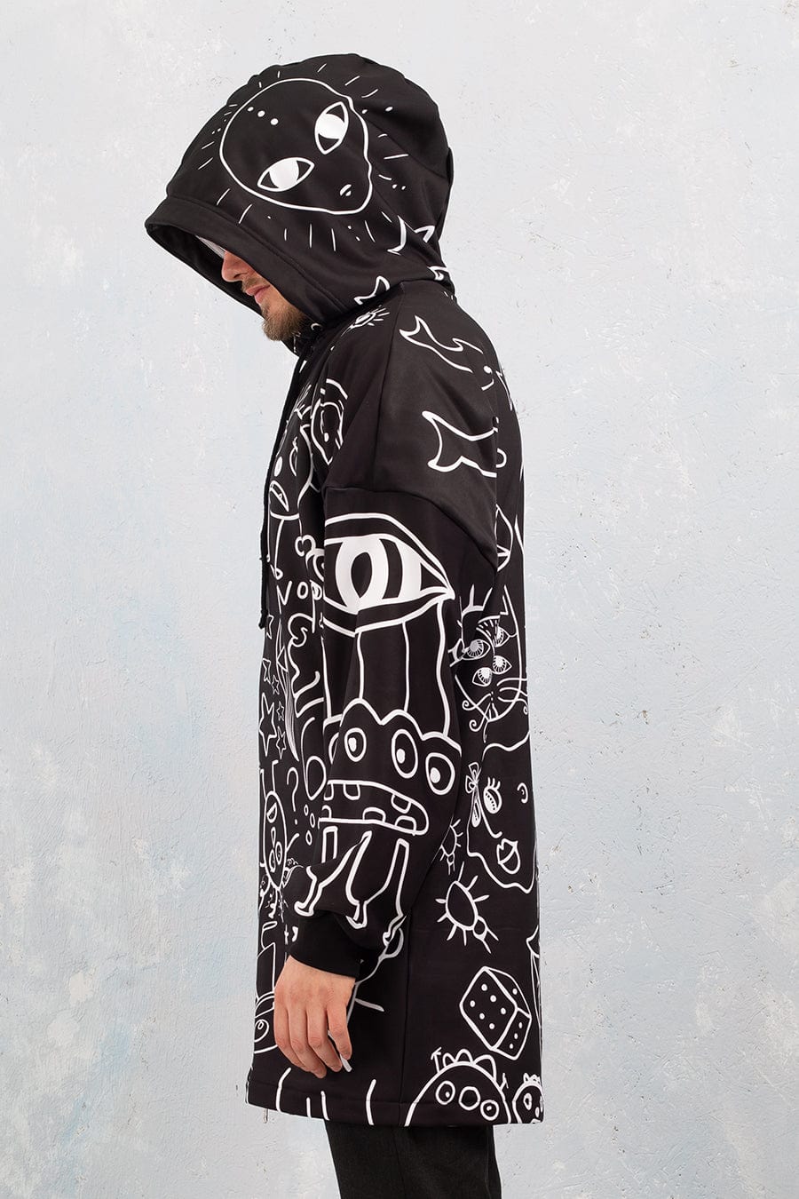 Ugley Dark Male Zippy Hoodie