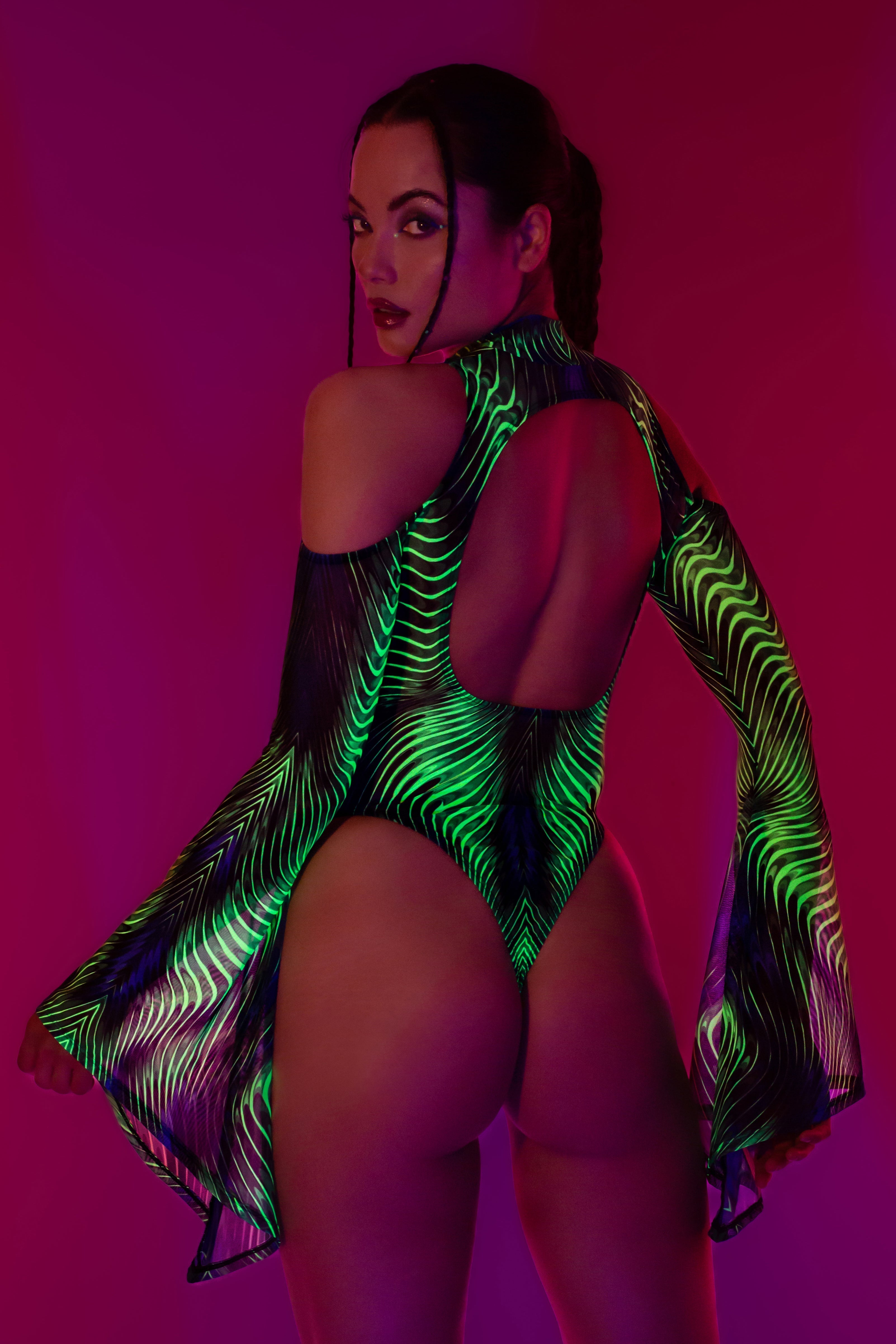Under The Radar Flared Sleeve Bodysuit