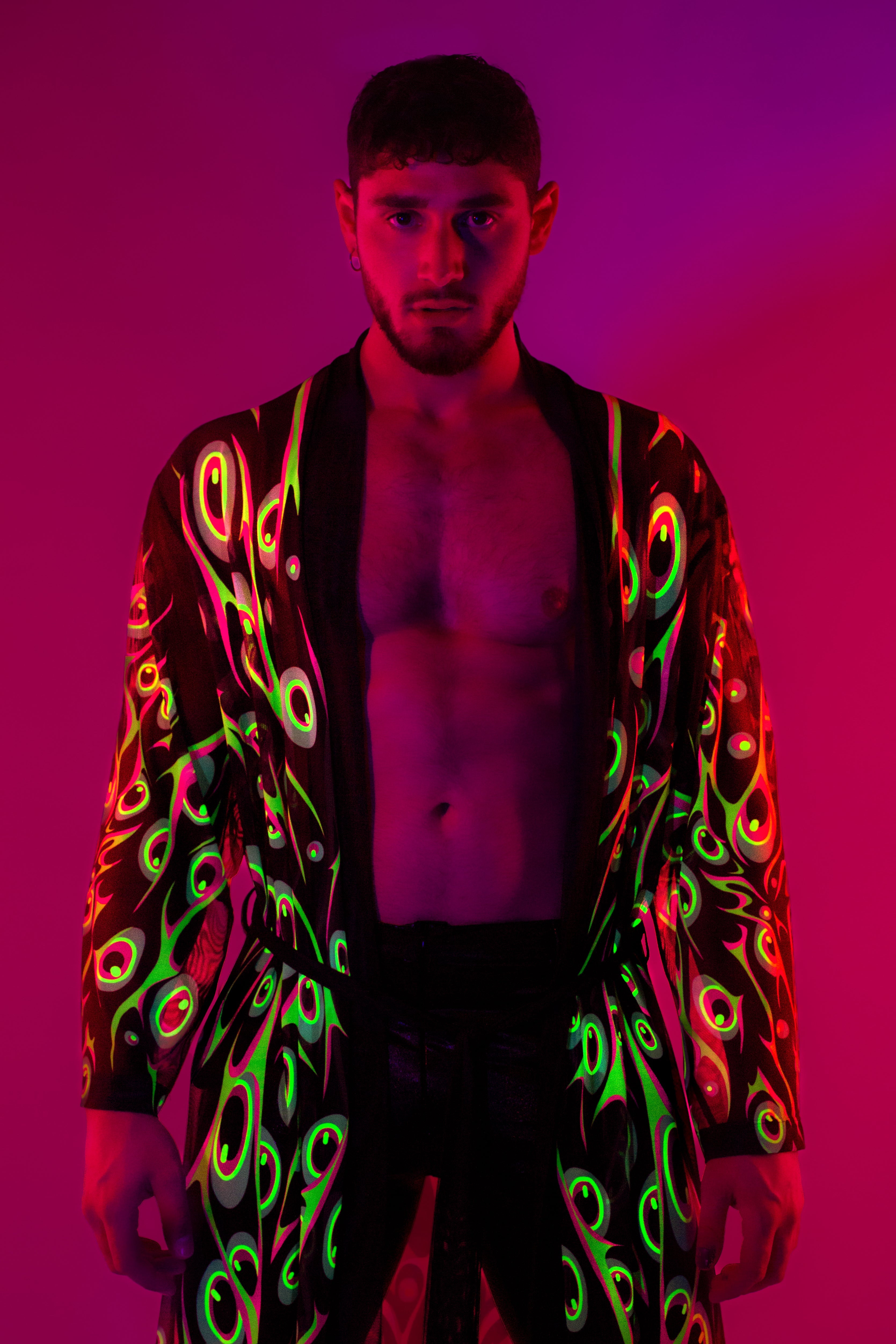 Disrupted Vision Unisex Mesh Robe