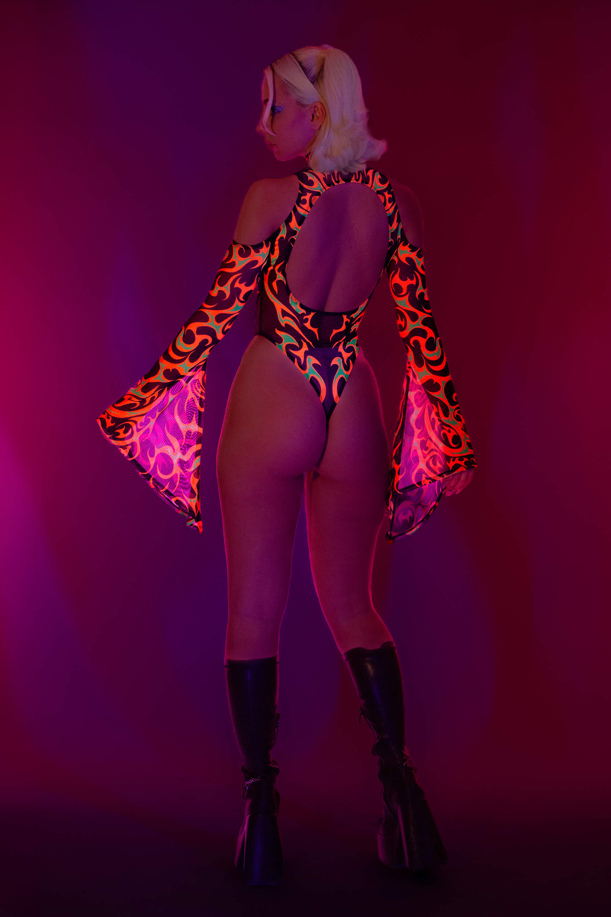 Scorching Flared Sleeve Bodysuit