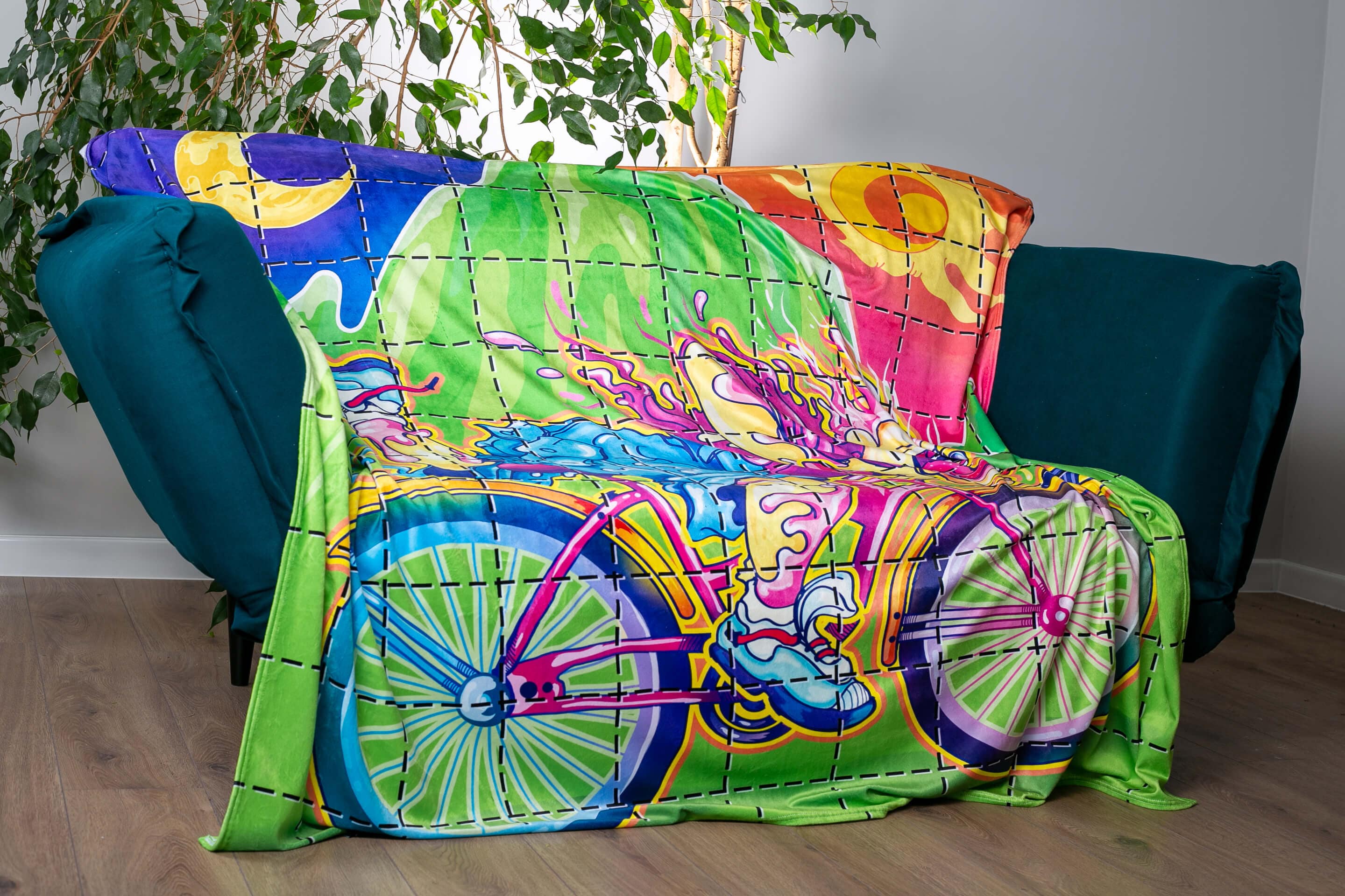 Bicycle Day Blotter XXL Towel