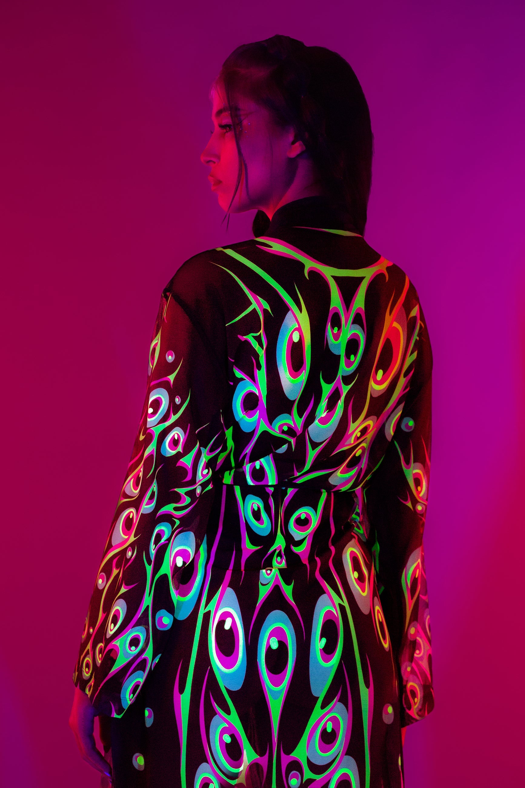 Disrupted Vision Unisex Mesh Robe