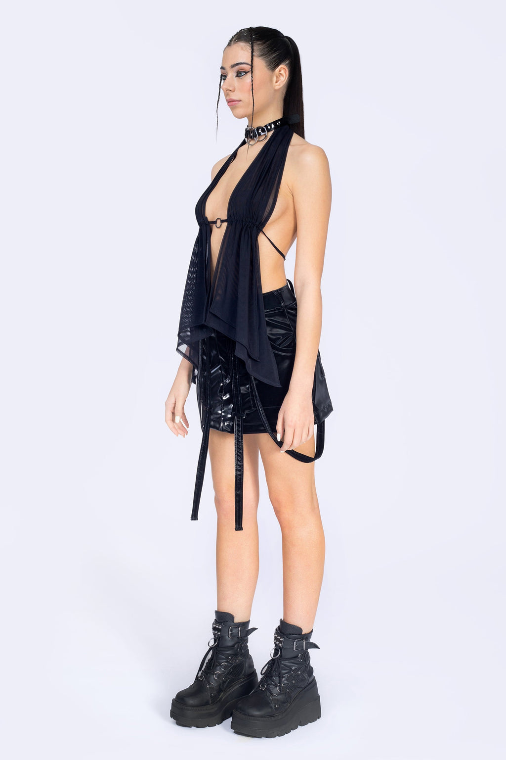 It-Girl Halter Scarf Top