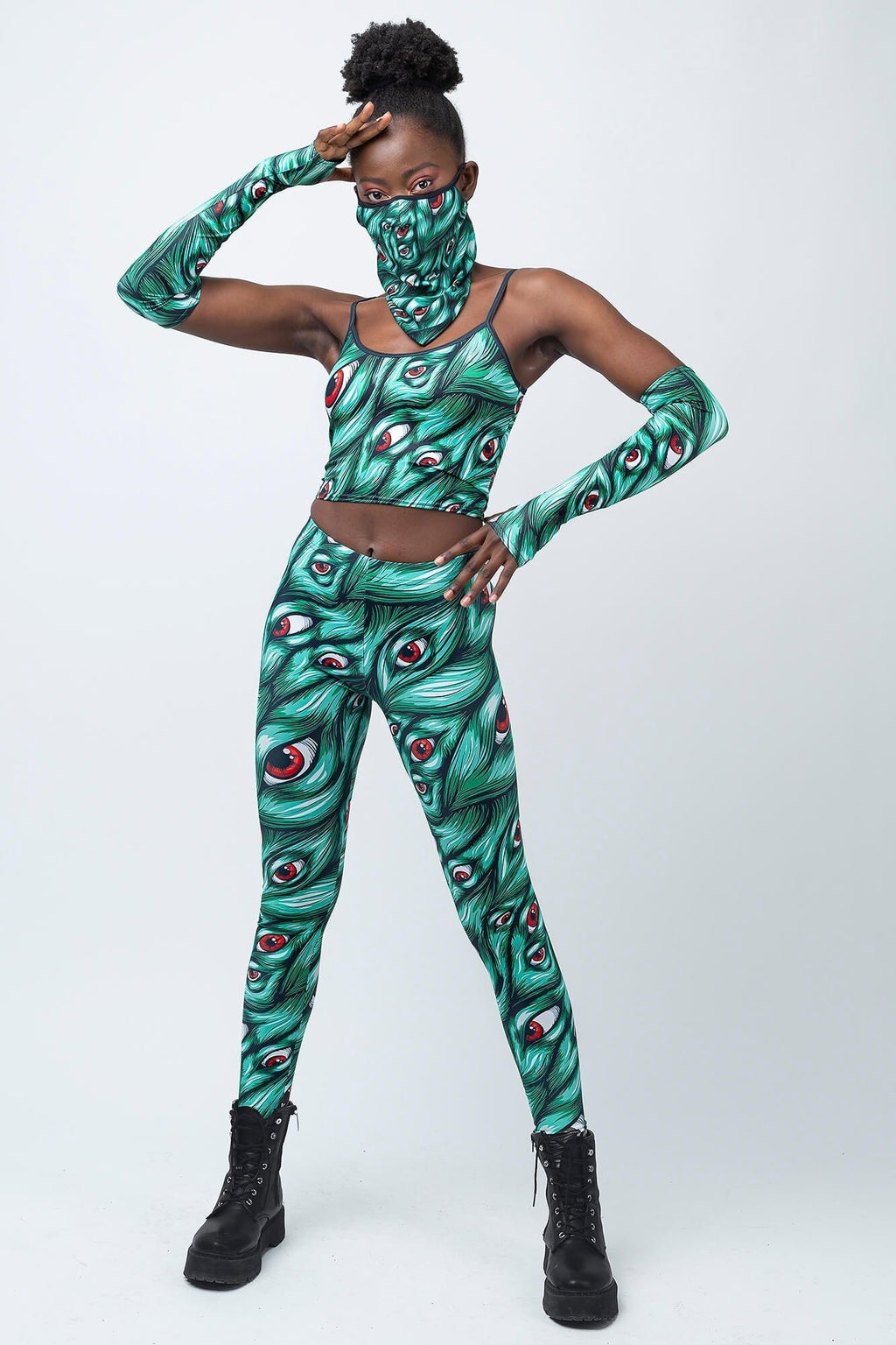I See You Green Leggings