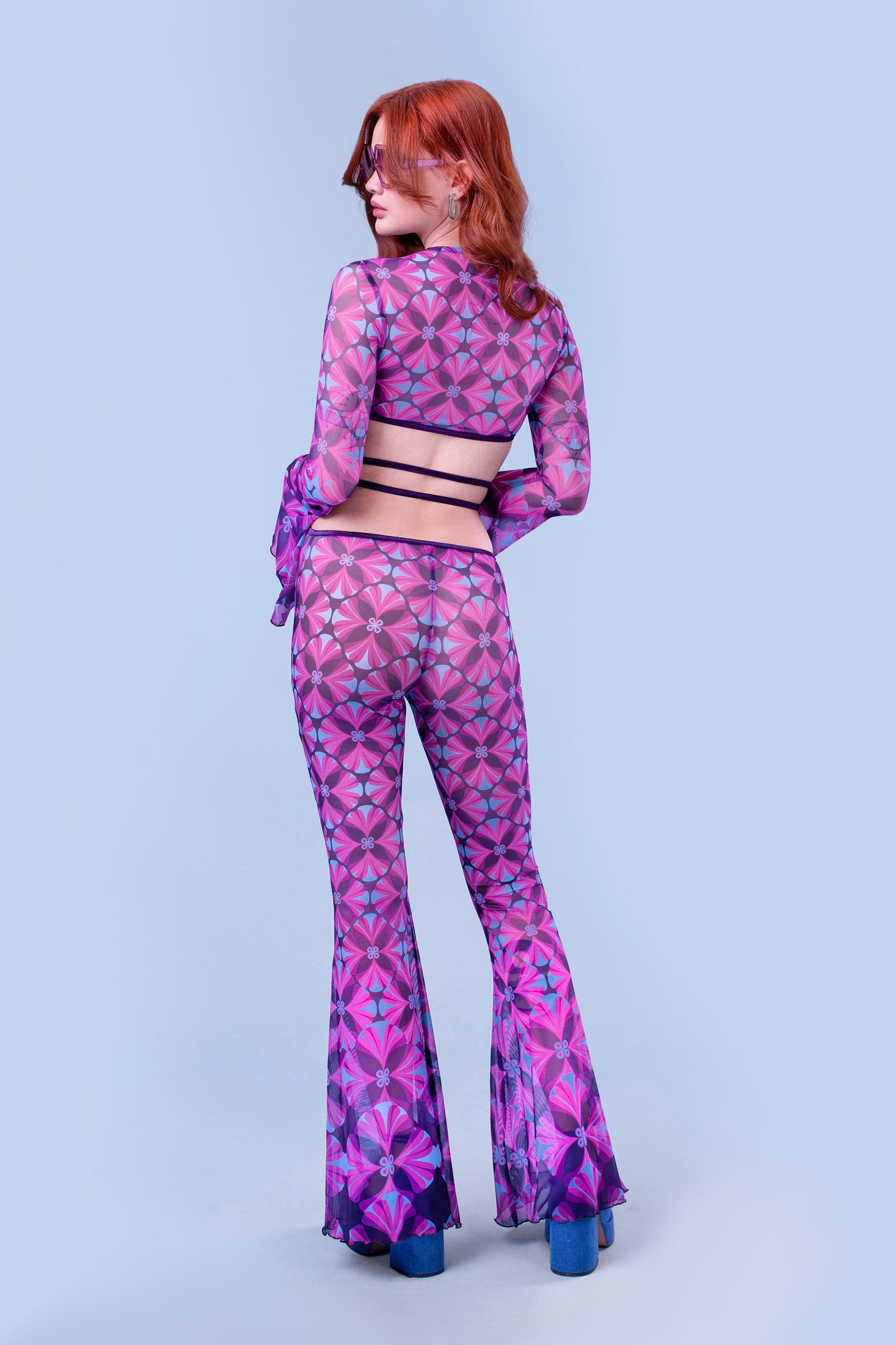 The Fuzz Mesh Wrap Pants