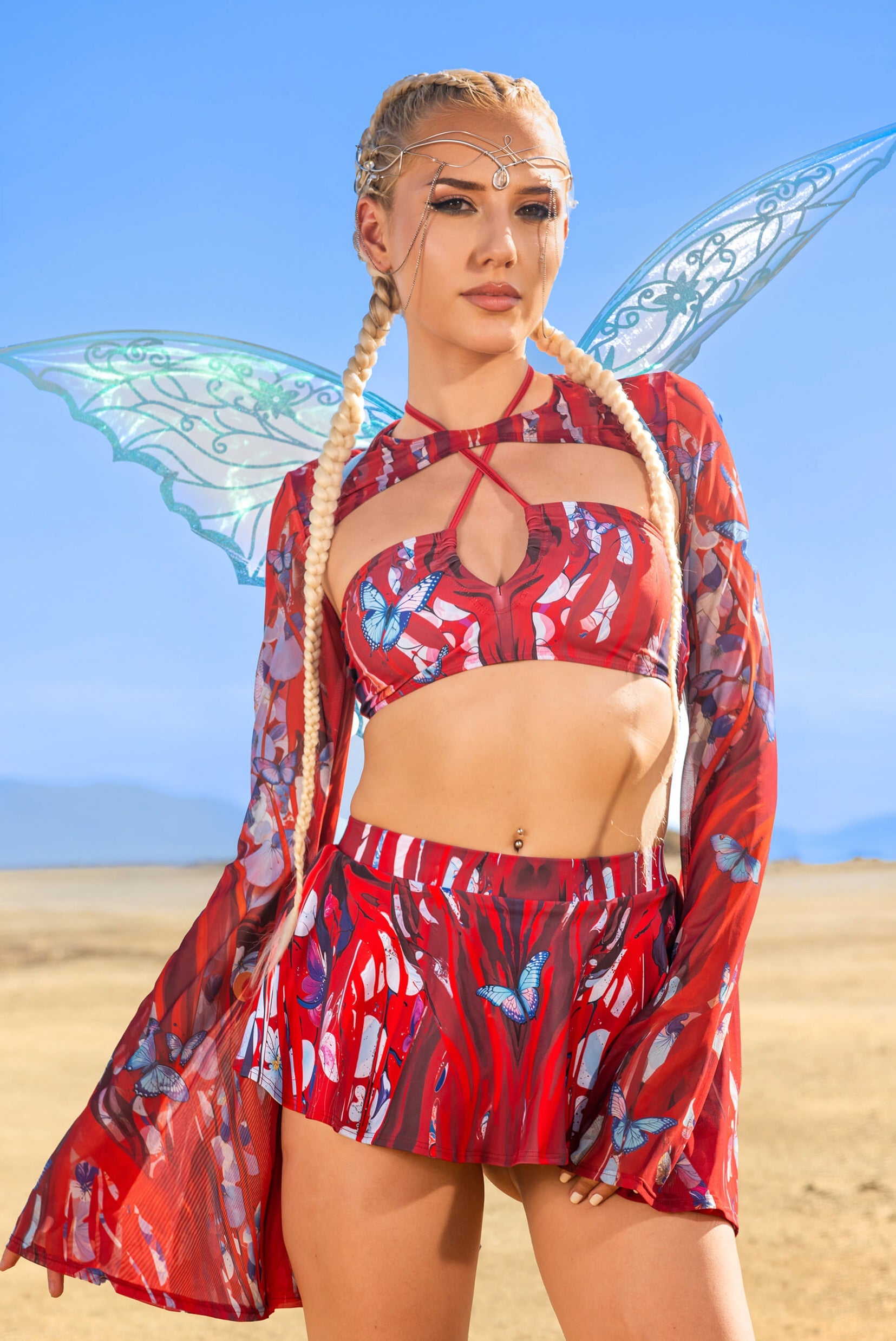 Cut the Cameras 2-Piece Halter Top