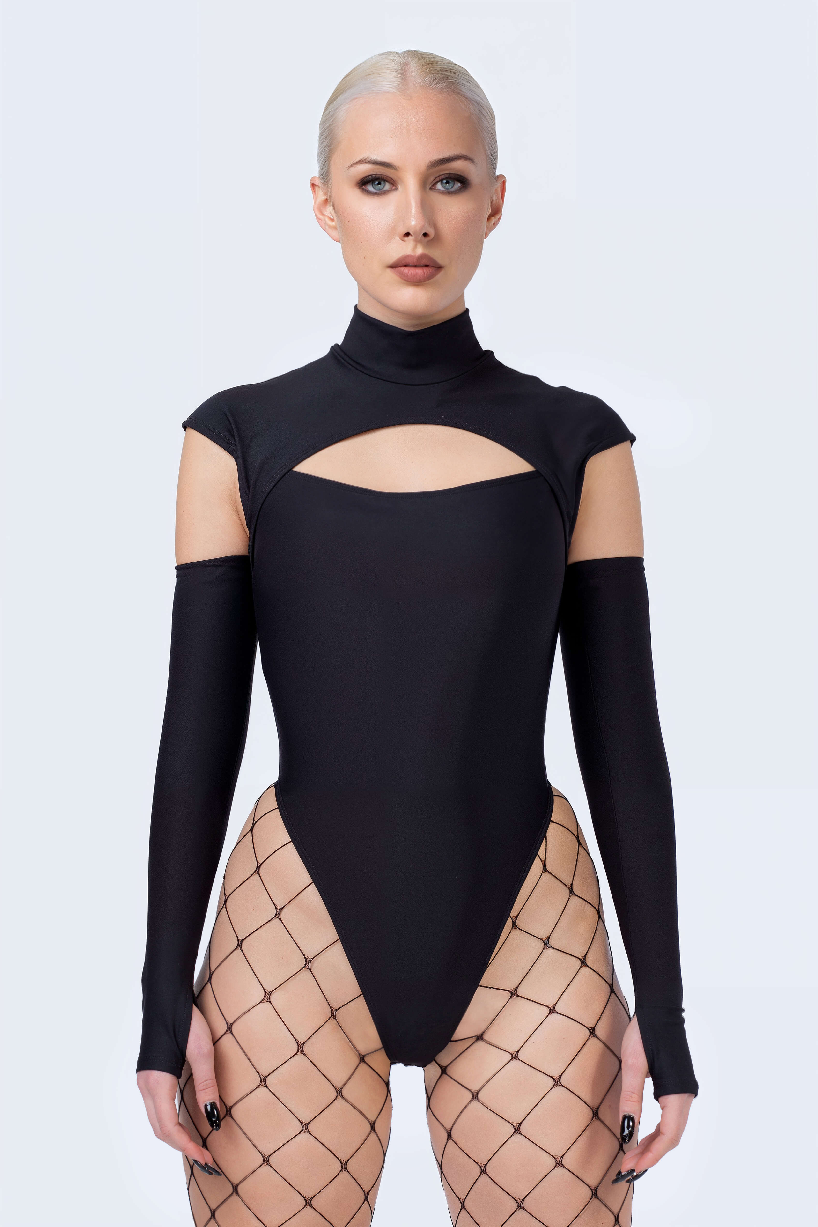 Back To Black Cutout Short Sleeve Bodysuit