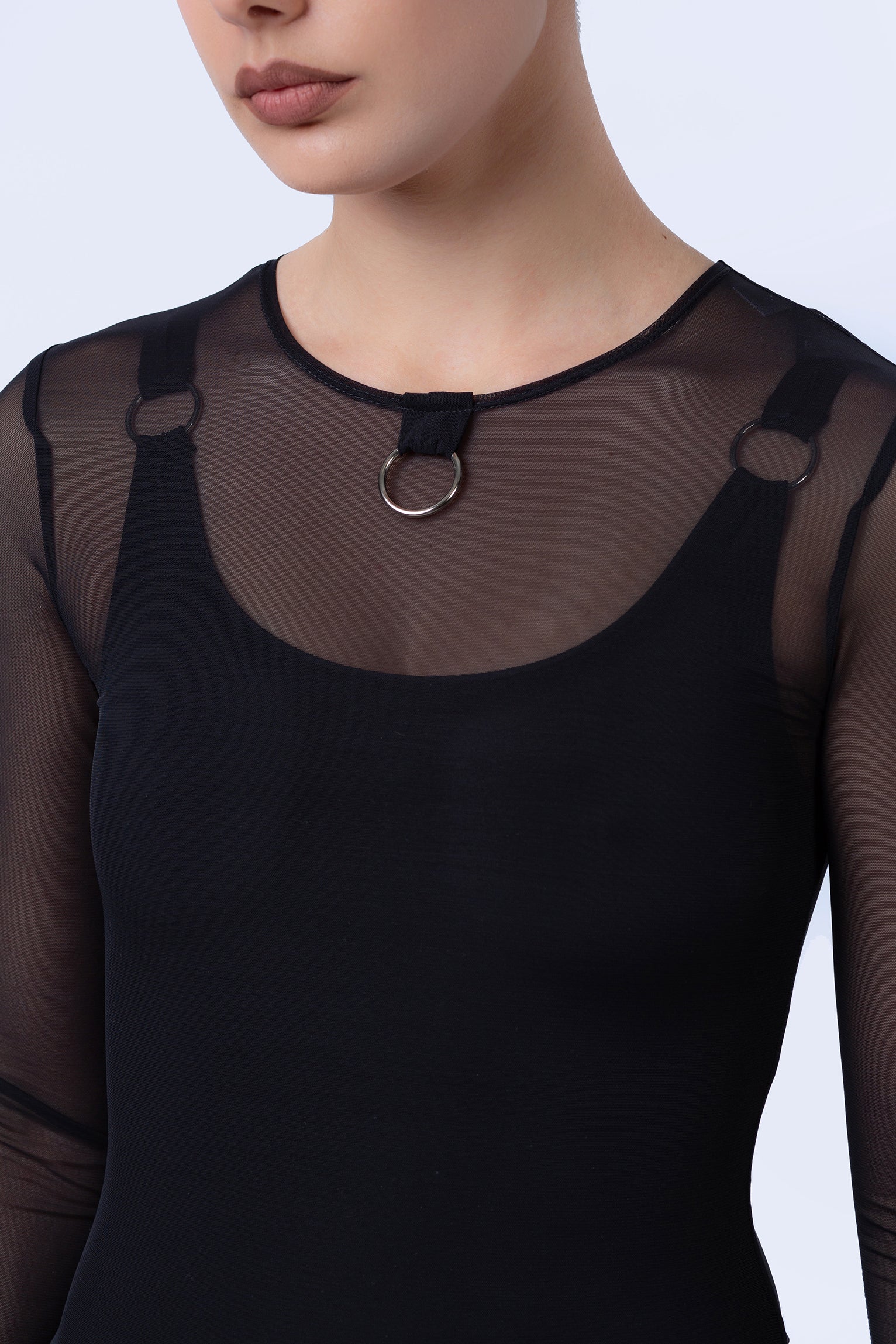 Bad Reputation O-Ring Long Sleeve Dress