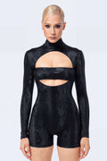 Predator Skin Keyhole Bandeau Romper