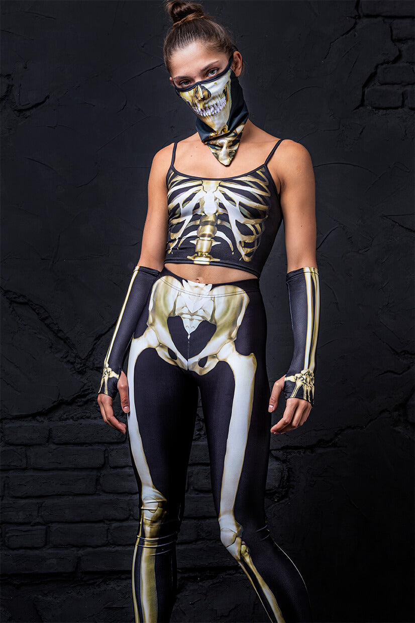Graveyard Skeleton Bandana Set