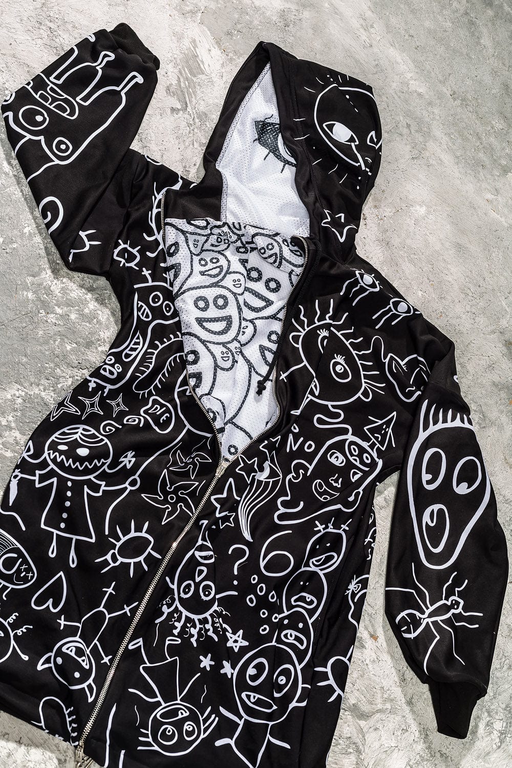 Ugley Dark Male Zippy Hoodie