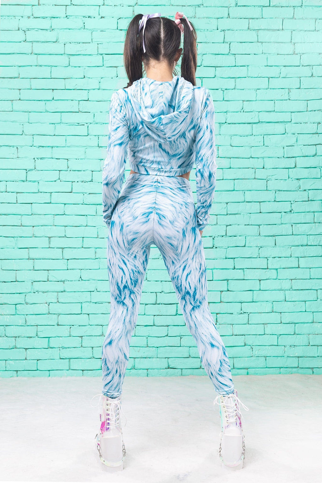 BLUE FURR WARM LEGGINGS