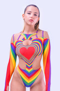 Prism Feel Strappy Matrix Bodysuit