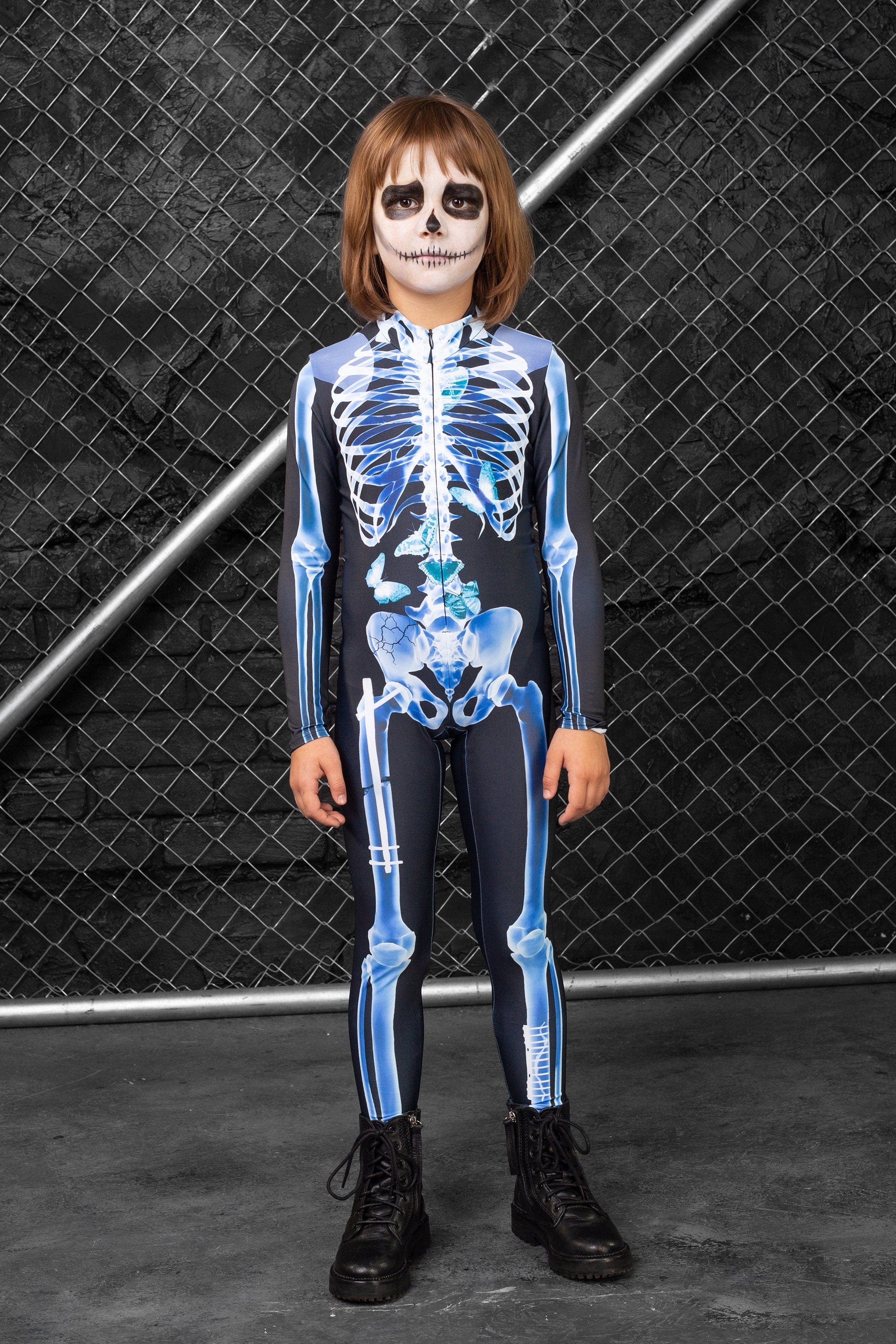 Girl's X-Ray Skeleton FZ Costume