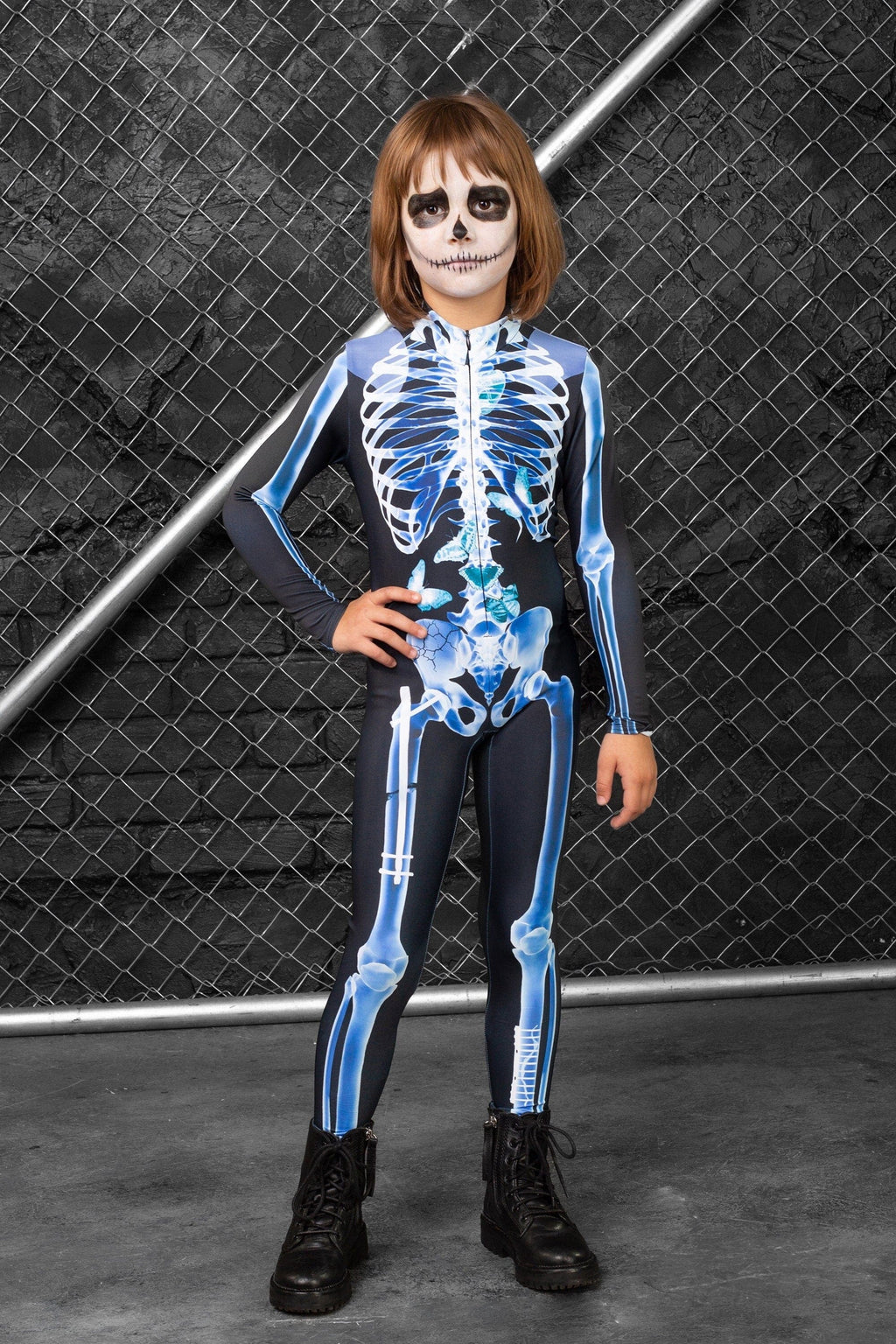 Girl's X-Ray Skeleton FZ Costume