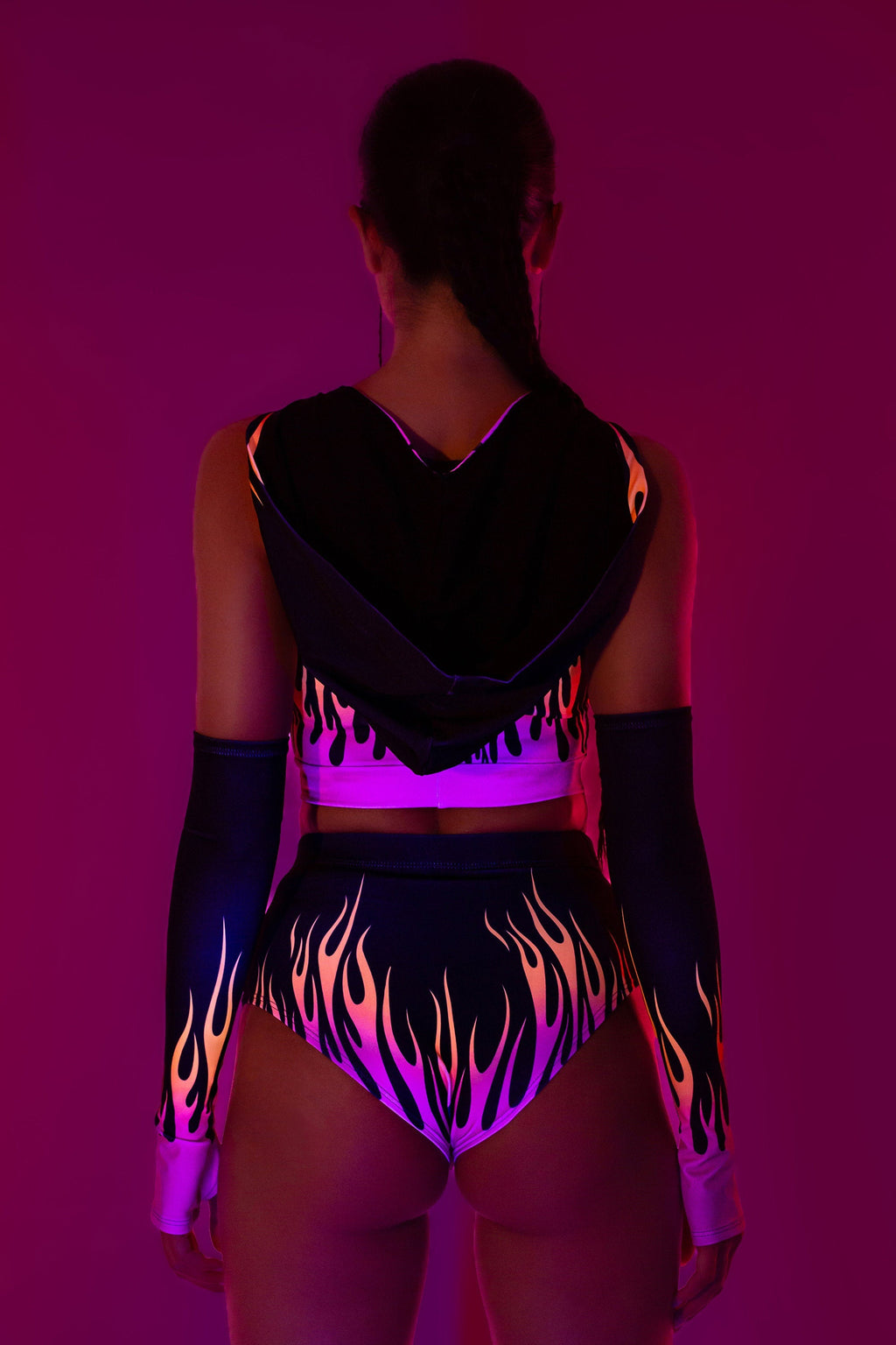 Firestarter Magenta Hooded Set