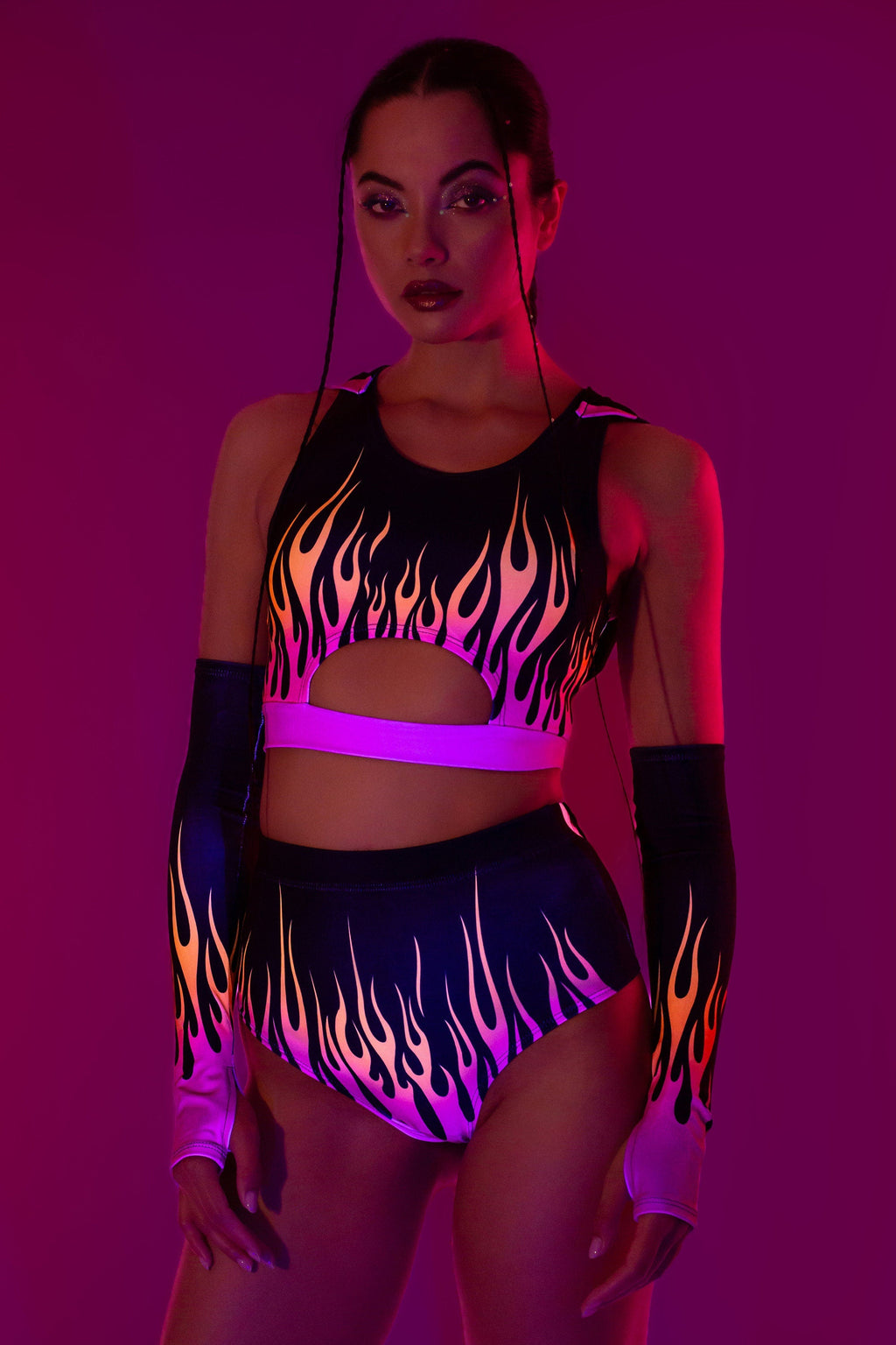 Firestarter Magenta Hooded Set