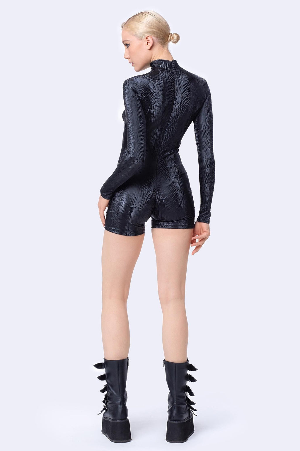Predator Skin Keyhole Bandeau Romper