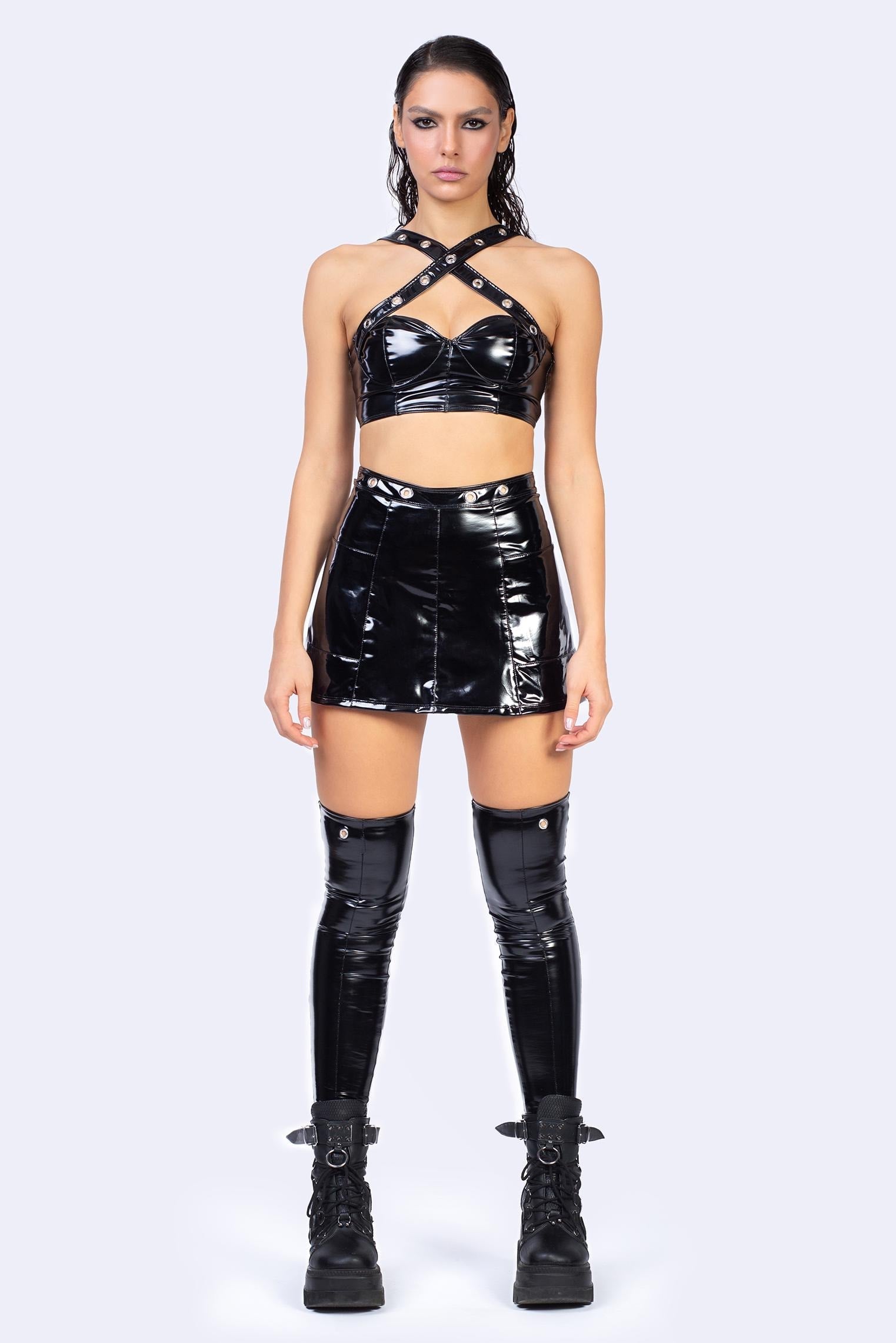 Dominatrix Criss Cross Top