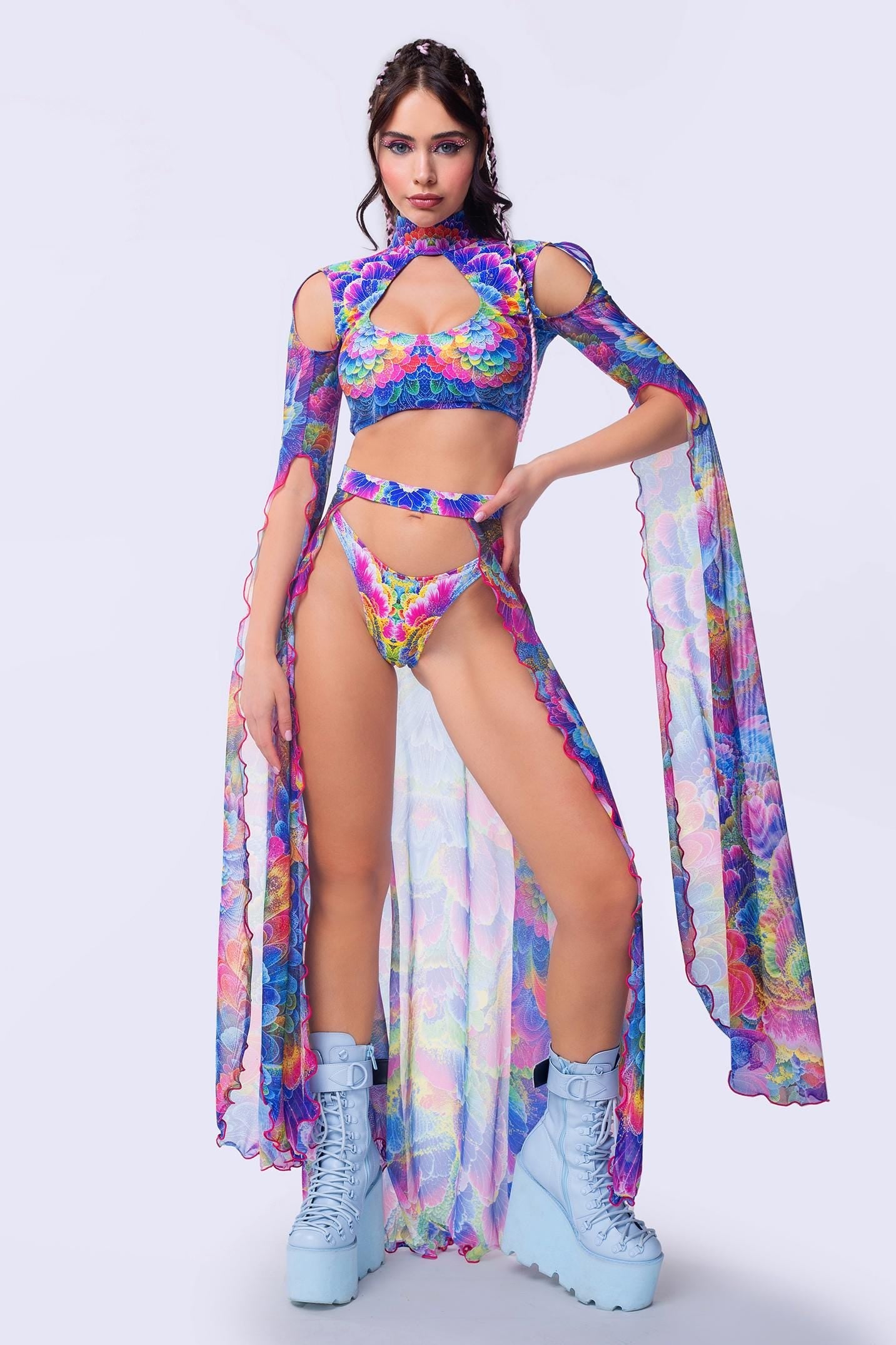 Pulsations Maxi Sleeve Top