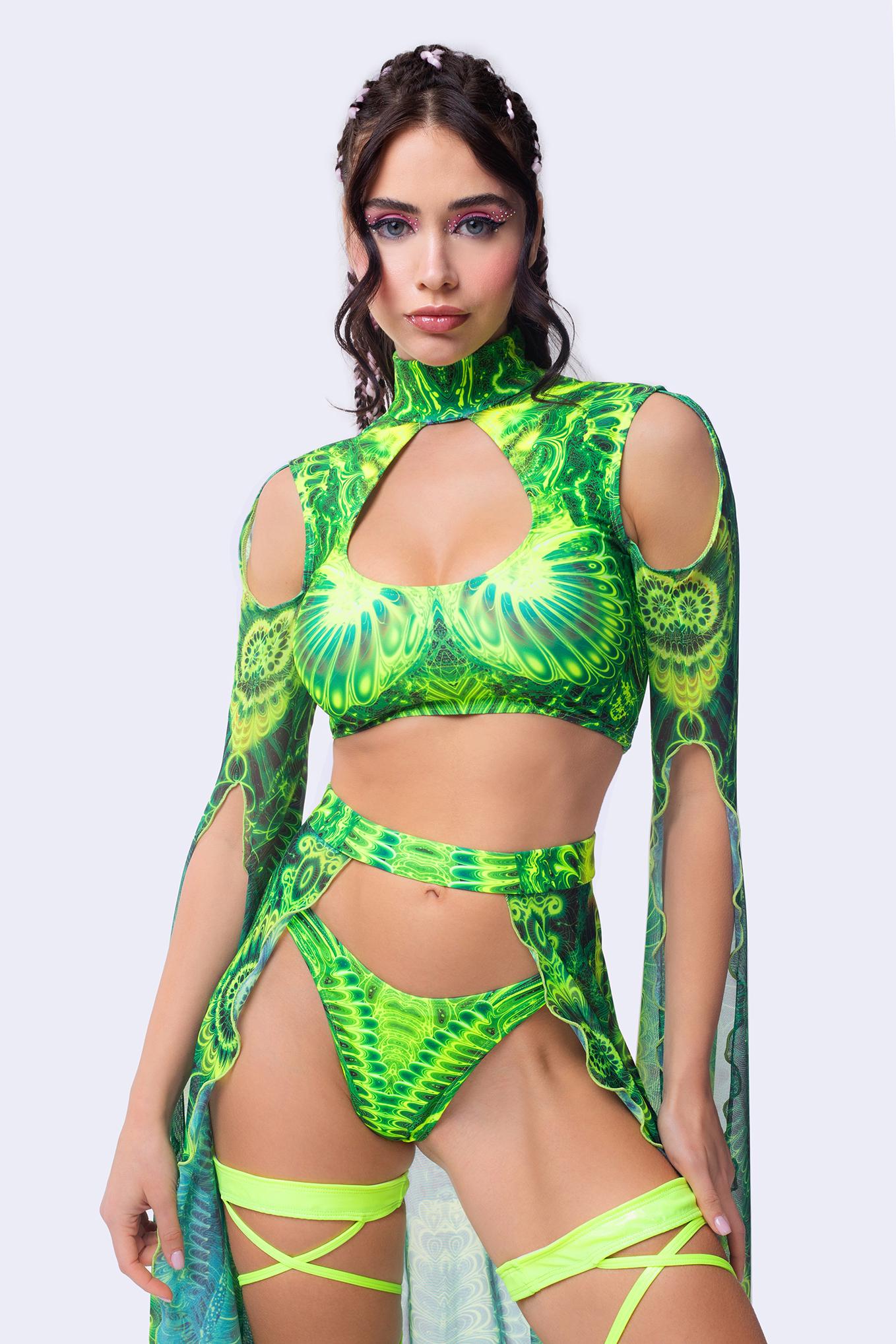 Gardens Of Paradise Maxi Sleeve Top