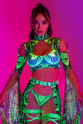Gardens Of Paradise Maxi Sleeve Top