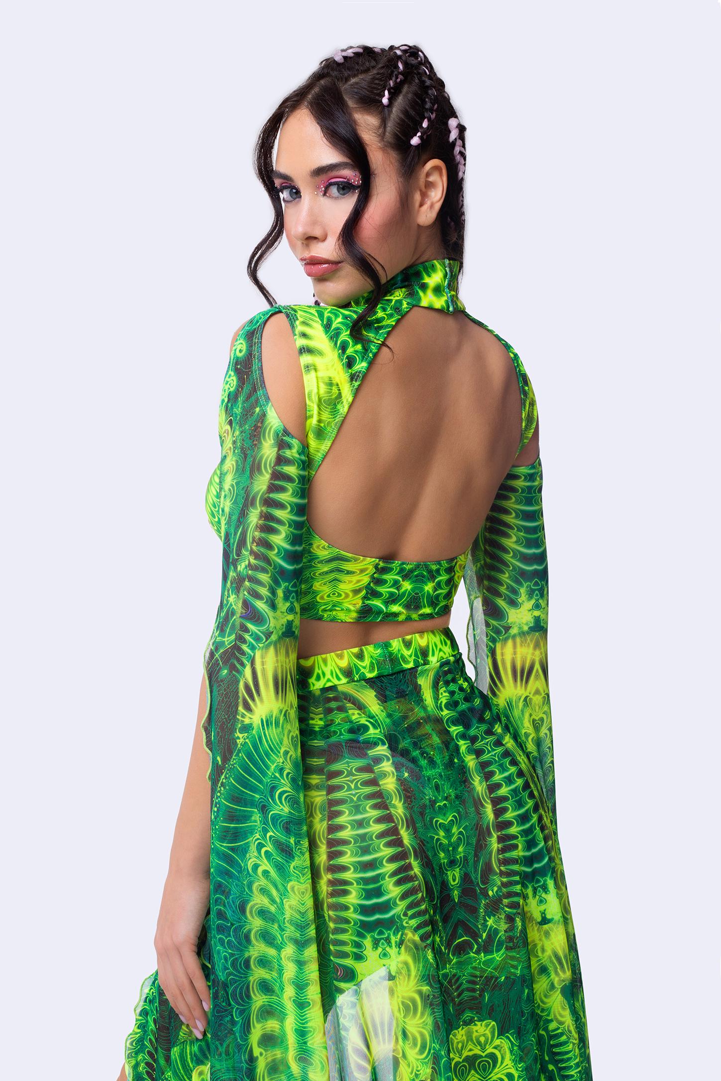 Gardens Of Paradise Maxi Sleeve Top